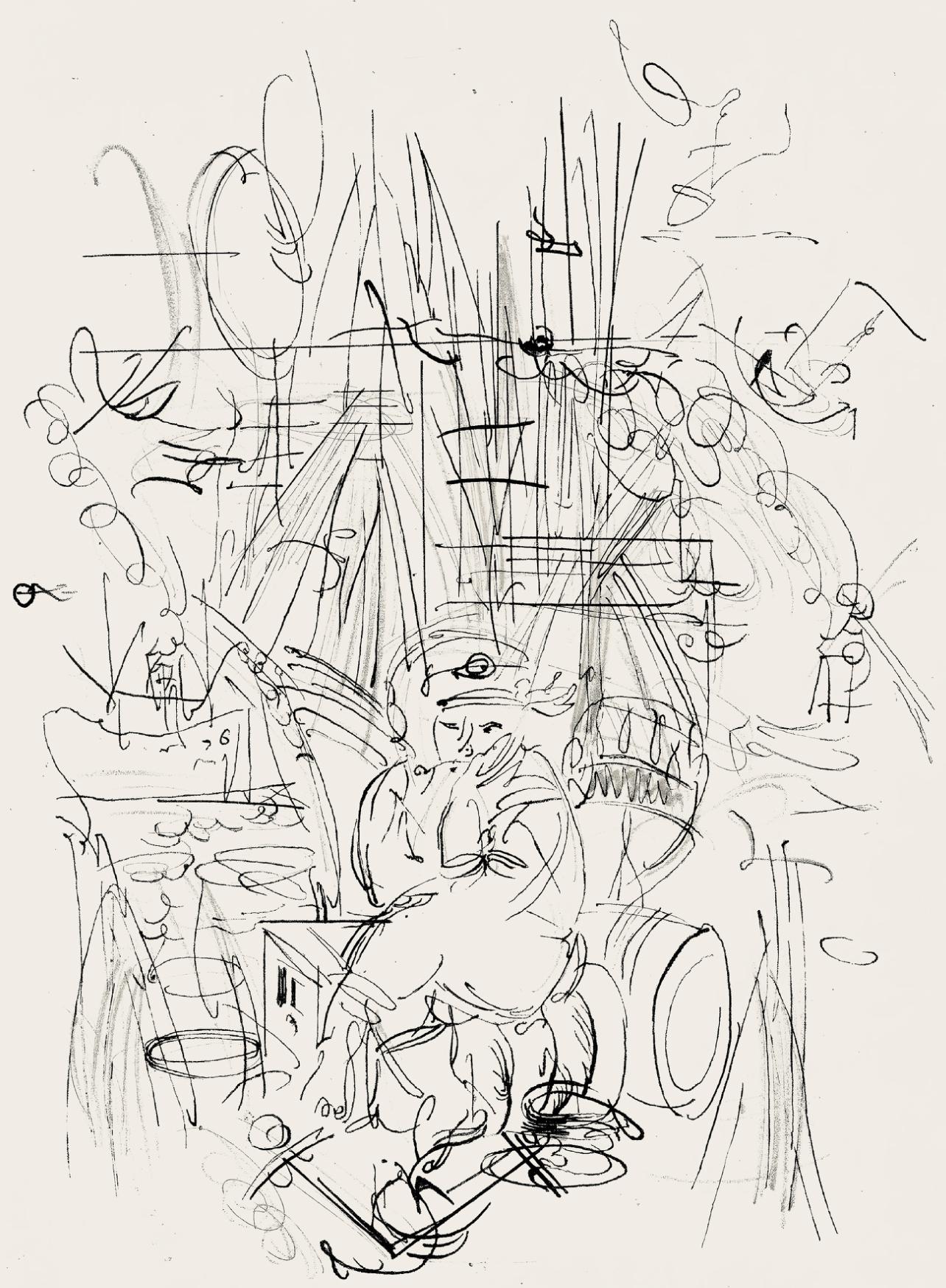 Raoul Dufy Landscape Print - Dufy, Composition, Les Côtes Normandes (after)