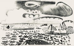 Dufy, Composition, Les Côtes Normandes (d'après)