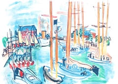 Dufy, Composition, Les Côtes Normandes (d'après)