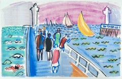 Dufy, Composition, Les Côtes Normandes (d'après)