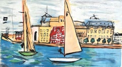 Dufy, Composition, Les Côtes Normandes (d'après)