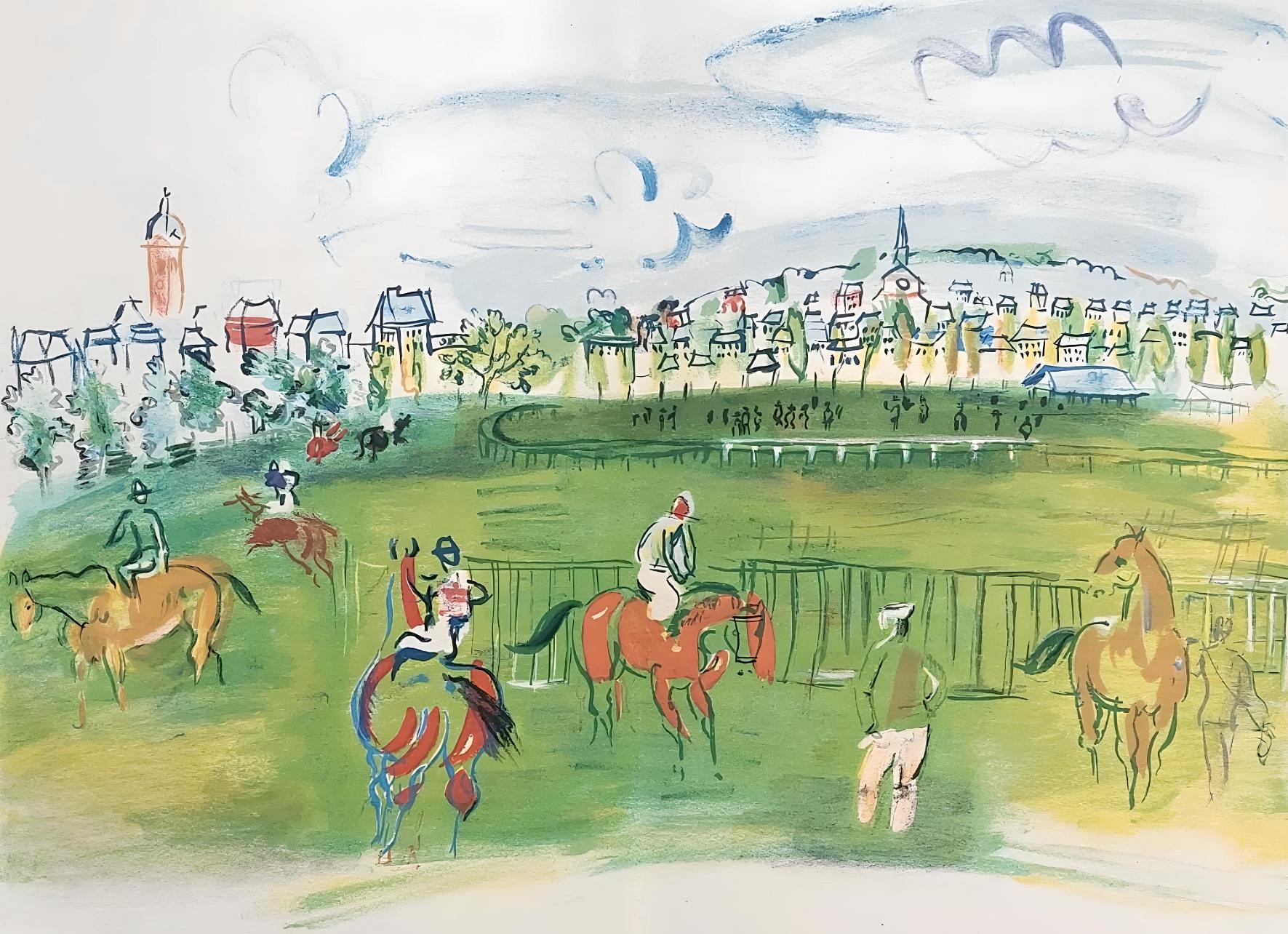 Raoul Dufy Landscape Print – Dufy, Komposition, Les Côtes Normandes (nach)