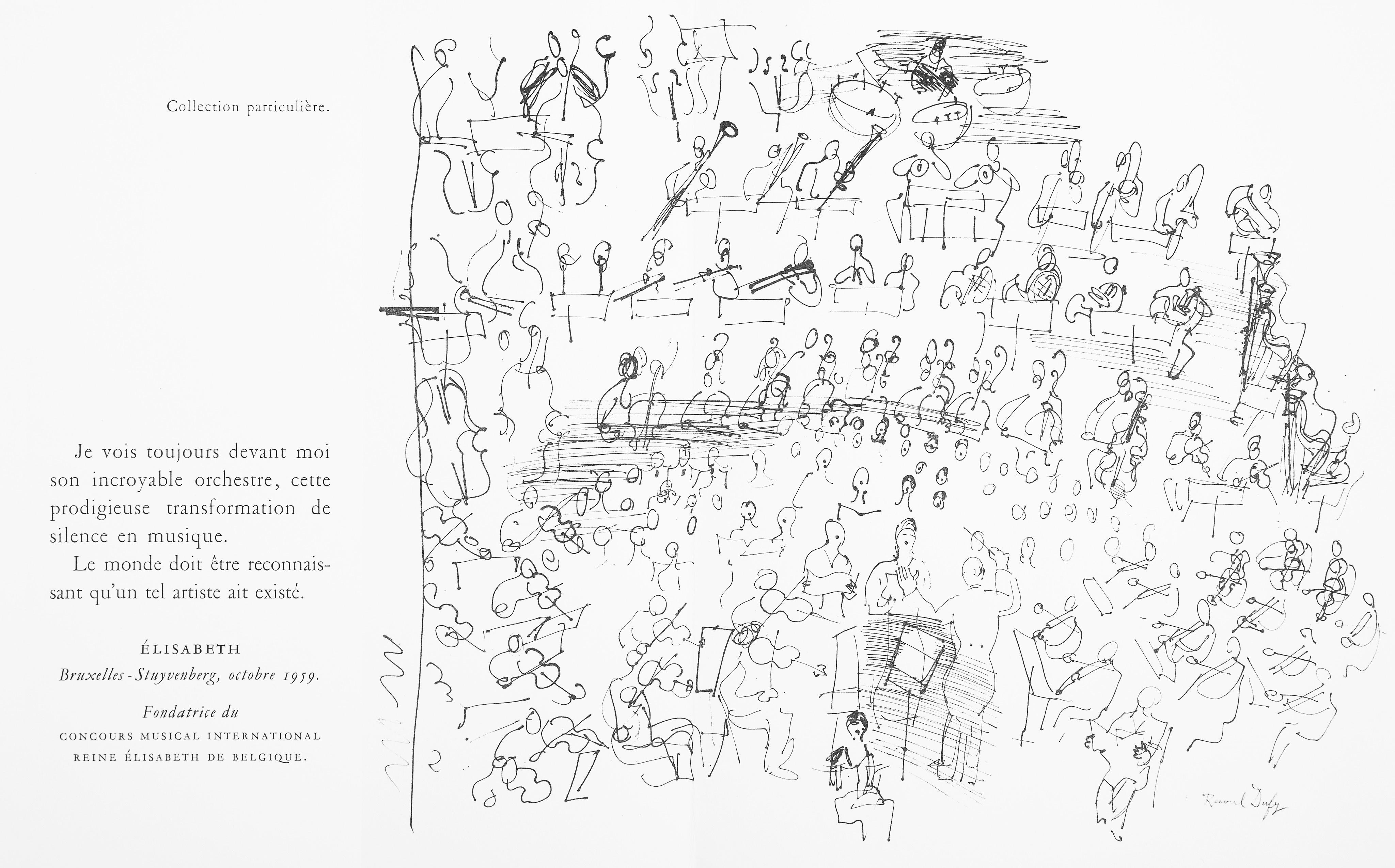 Dufy, Composición, Lettre à mon peintre Raoul Dufy (after) en venta 4