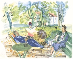 Dufy, Dans le jardin de Montsaunès, Vacances forcées (after)