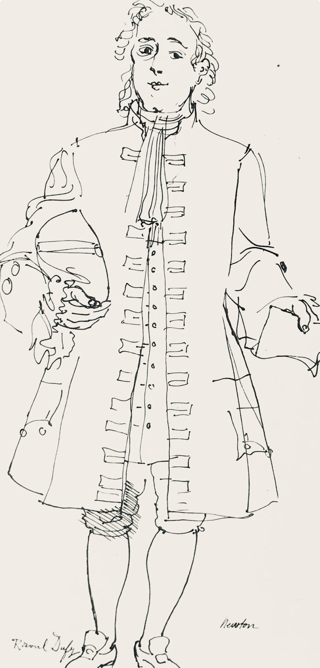 Dufy, dessin, Lettre à mon peintre Raoul Dufy (d'après) en vente 1