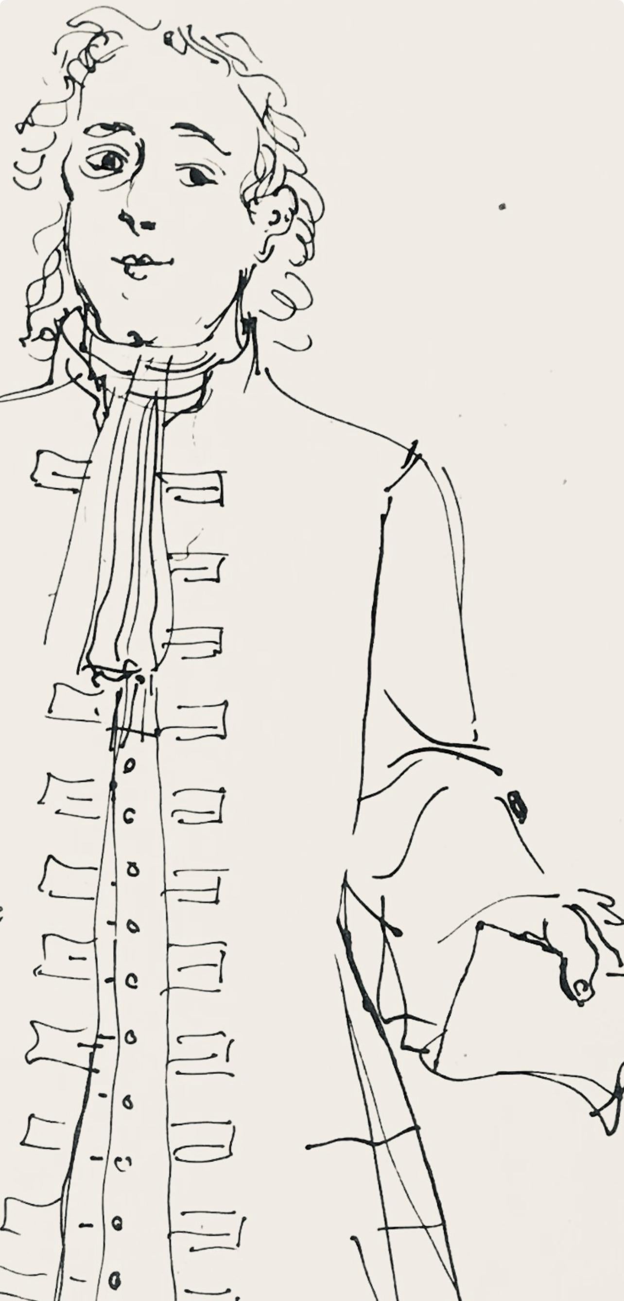 Dufy, dessin, Lettre à mon peintre Raoul Dufy (d'après) en vente 4