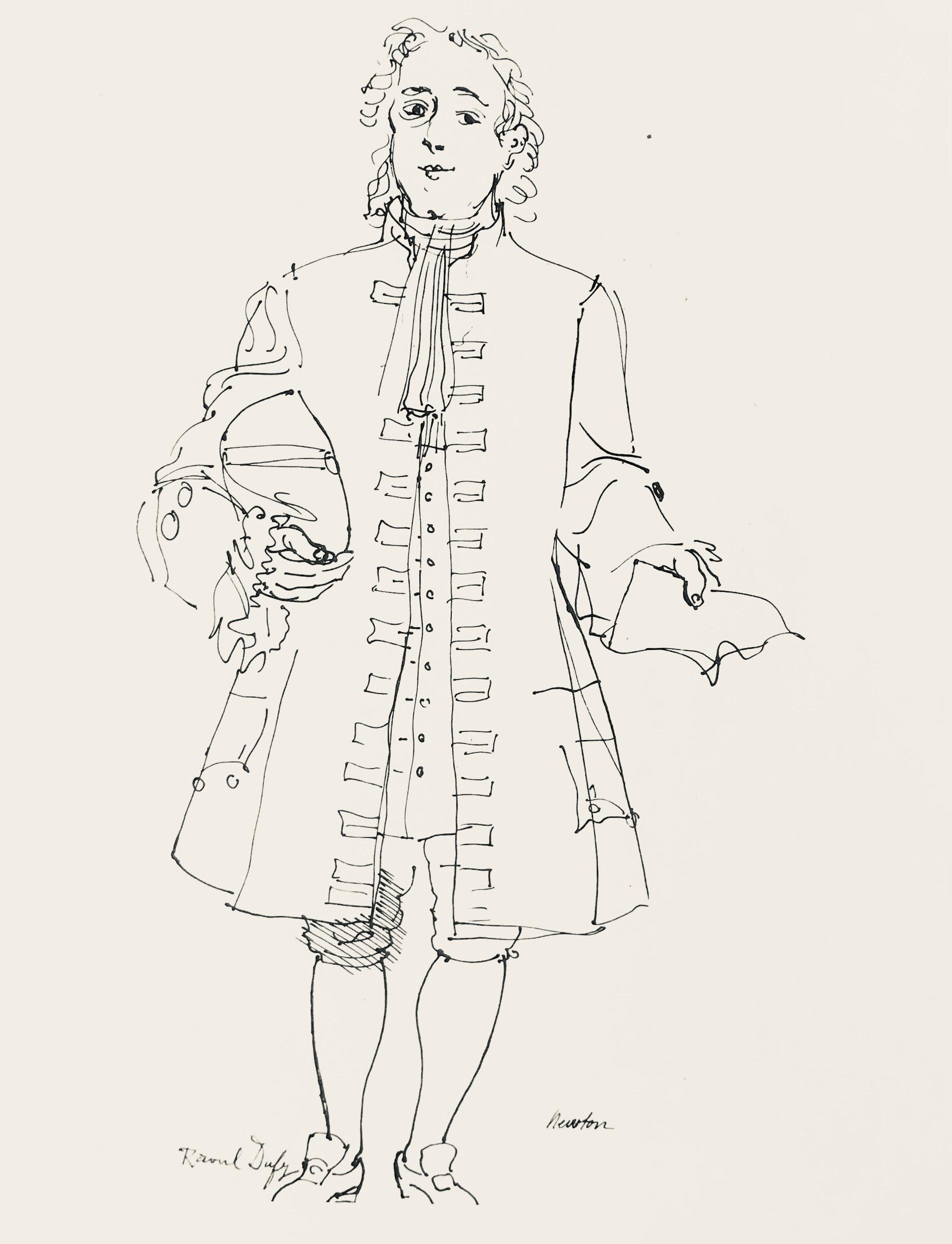 Dufy, dessin, Lettre à mon peintre Raoul Dufy (d'après) en vente 5