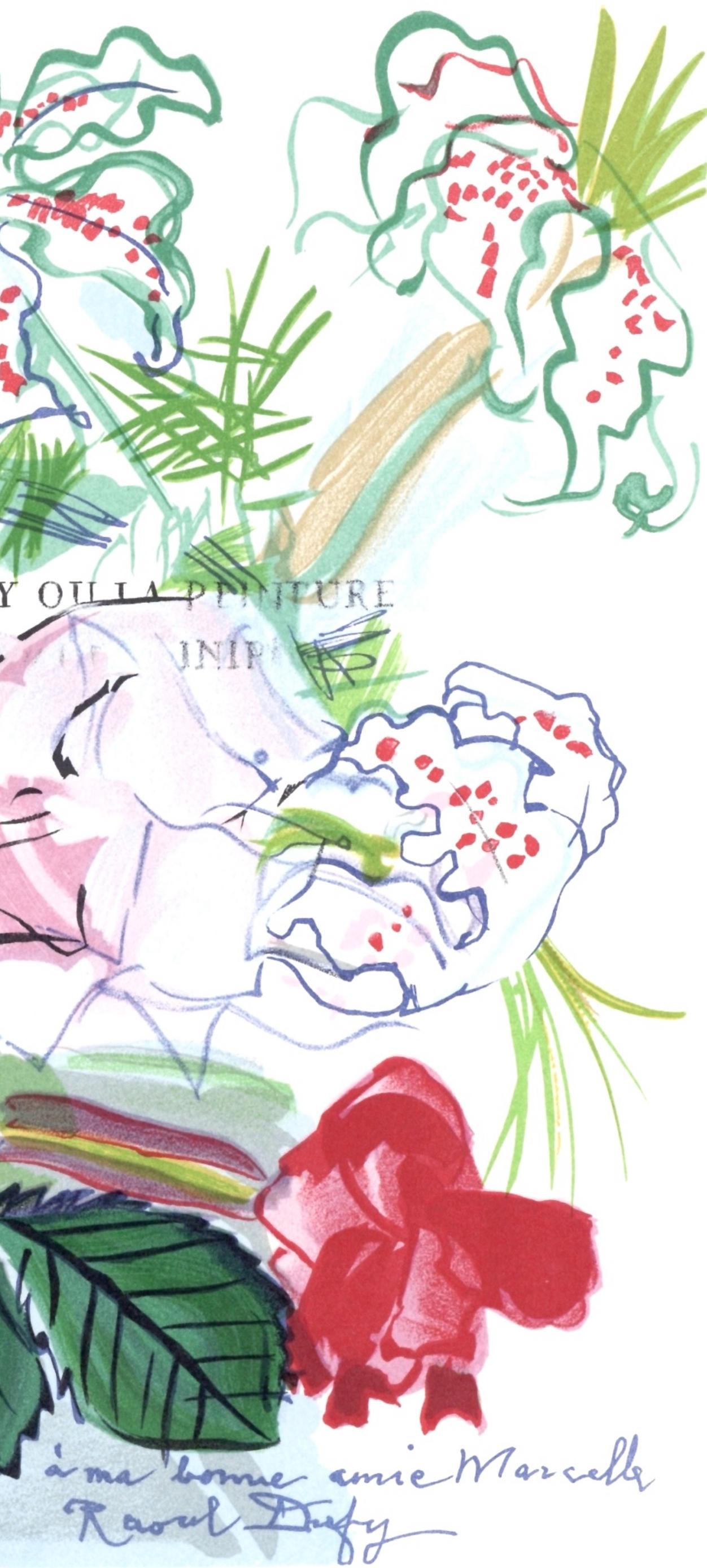 Dufy, Fleurs peintes, Lettre à mon peintre Raoul Dufy (after) en vente 1