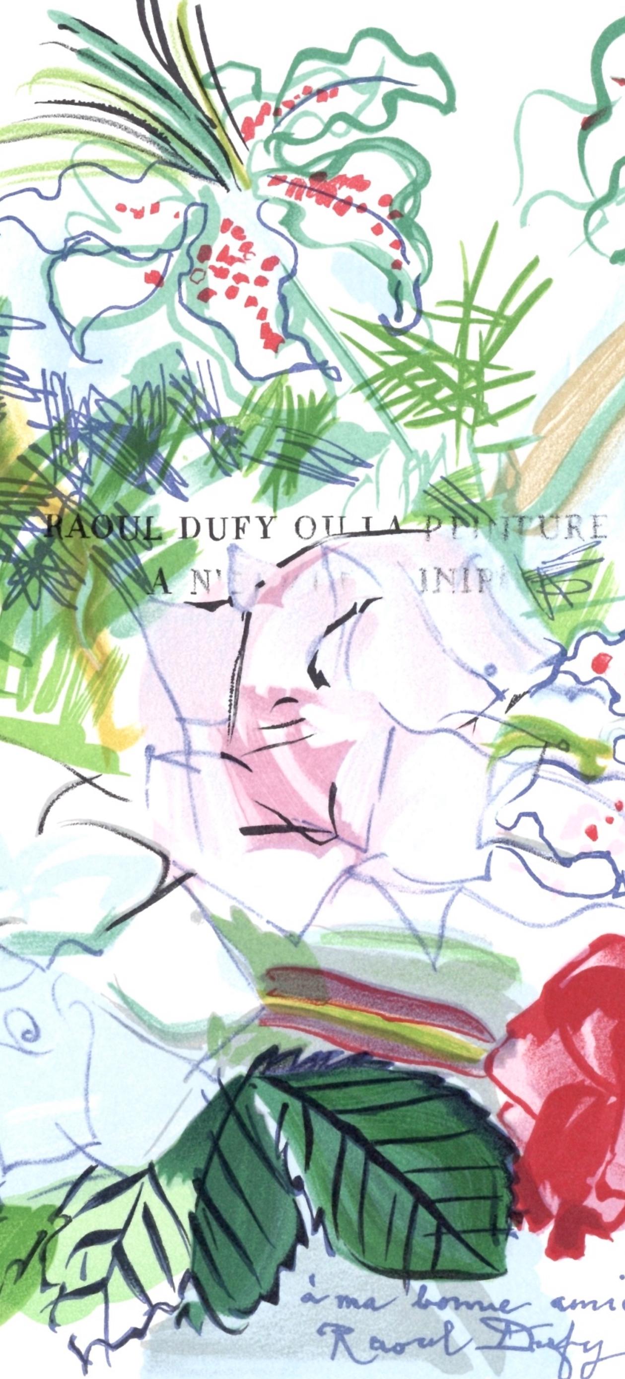 Dufy, Fleurs peintes, Lettre à mon peintre Raoul Dufy (after) en vente 2