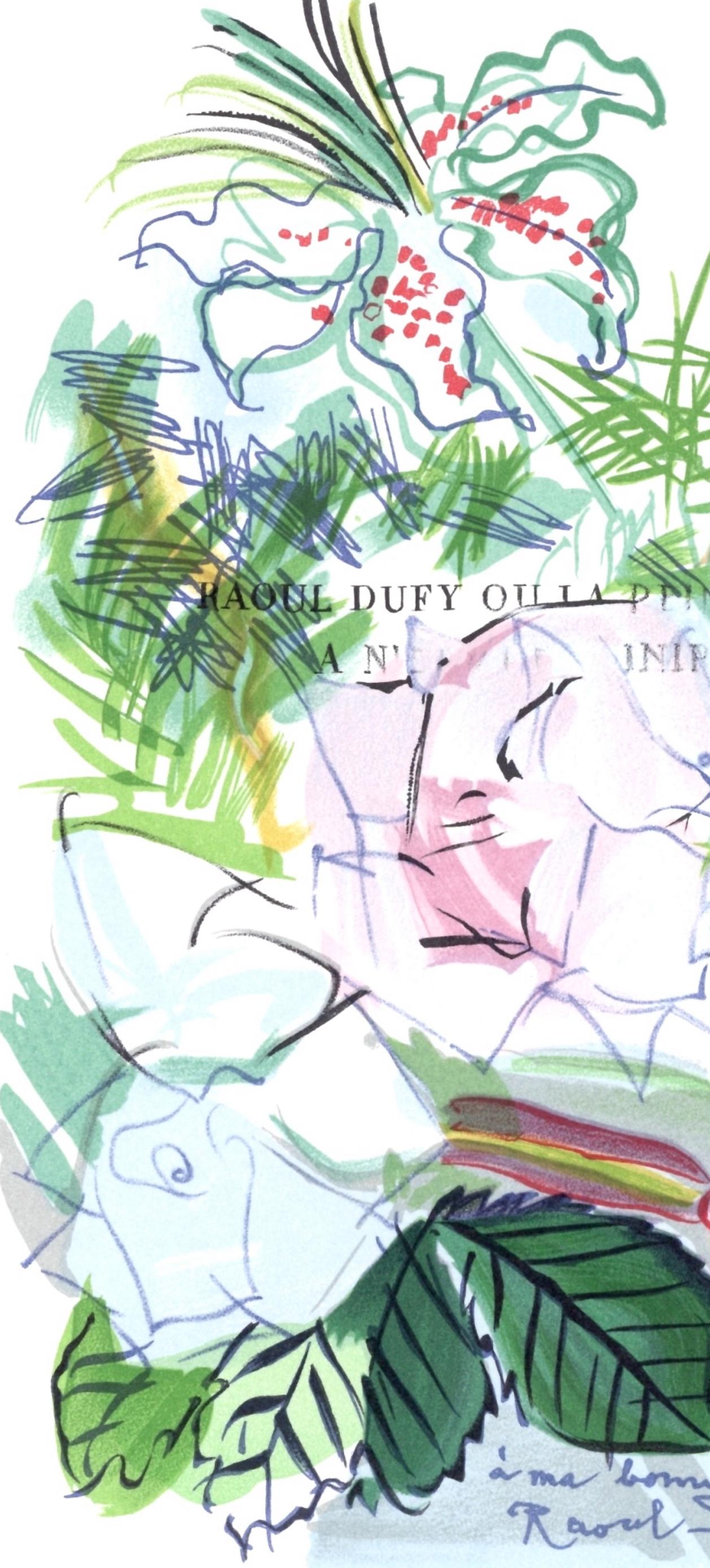 Dufy, Fleurs peintes, Lettre à mon peintre Raoul Dufy (after) en vente 3