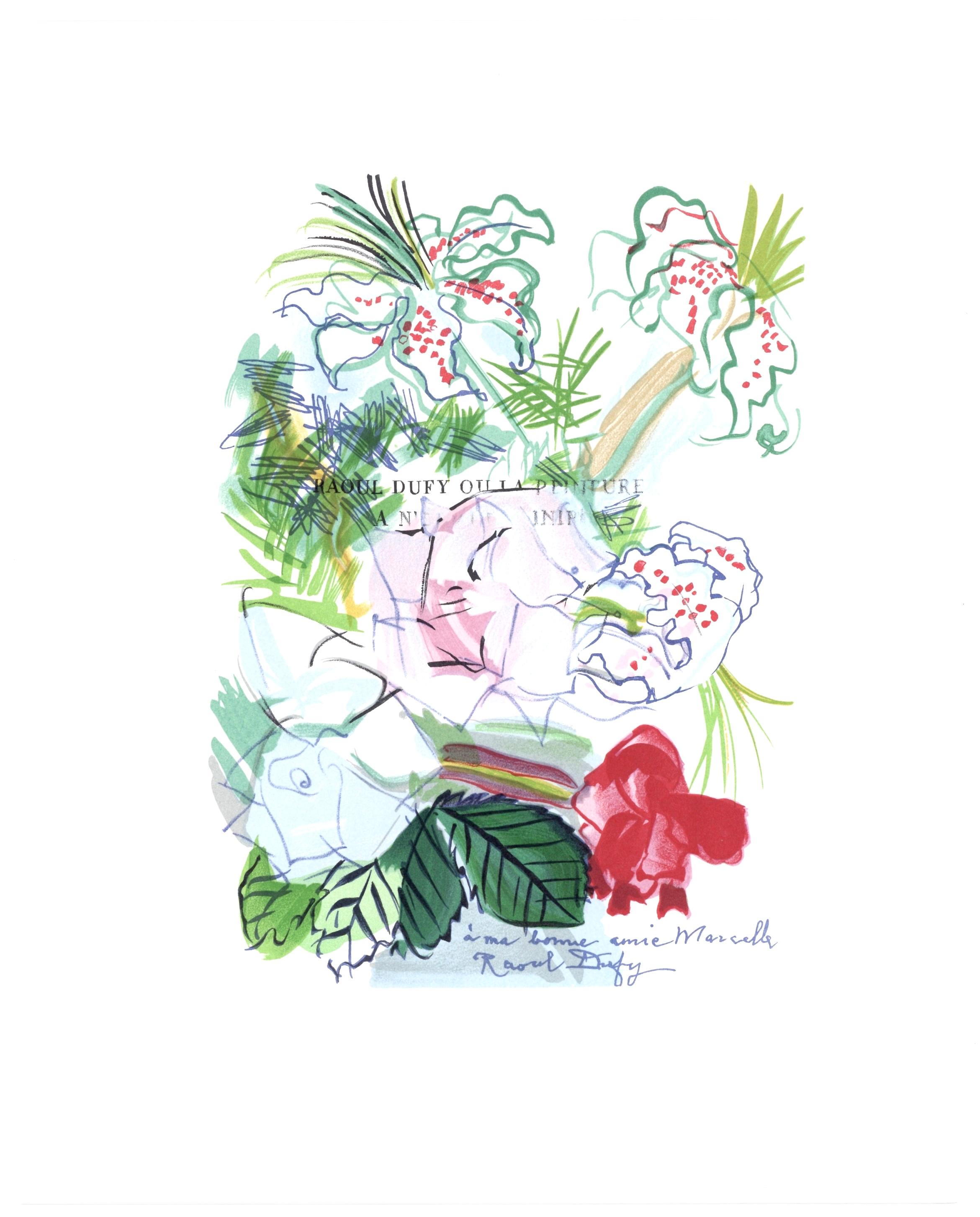Dufy, Fleurs peintes, Lettre à mon peintre Raoul Dufy (after) en vente 4