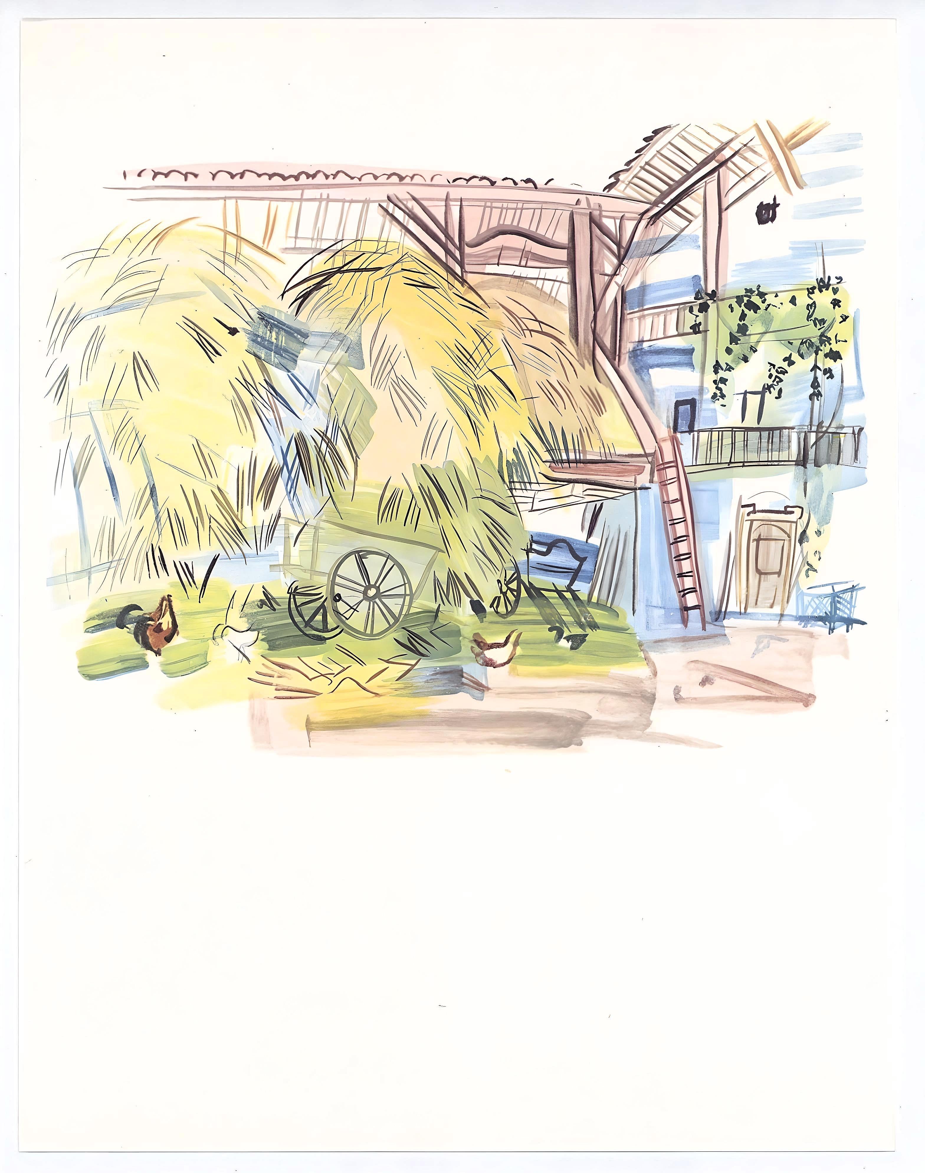 Dufy, La belle grange de Lestel, Vacances forcées (after) For Sale 1