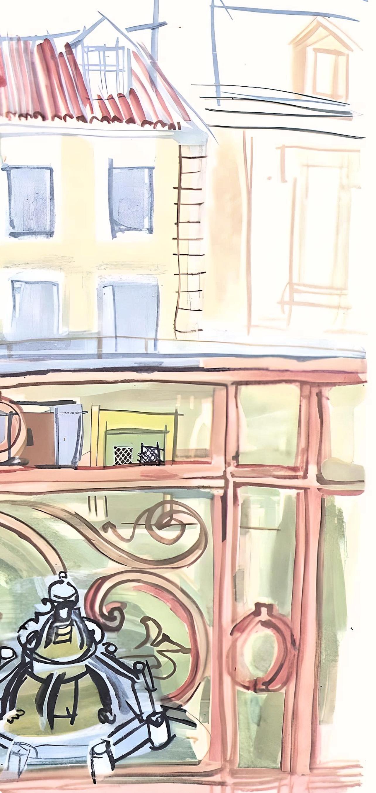 Dufy, La fenêtre de Dufy à Aspet, Vacances forcées (después) - Print de Raoul Dufy