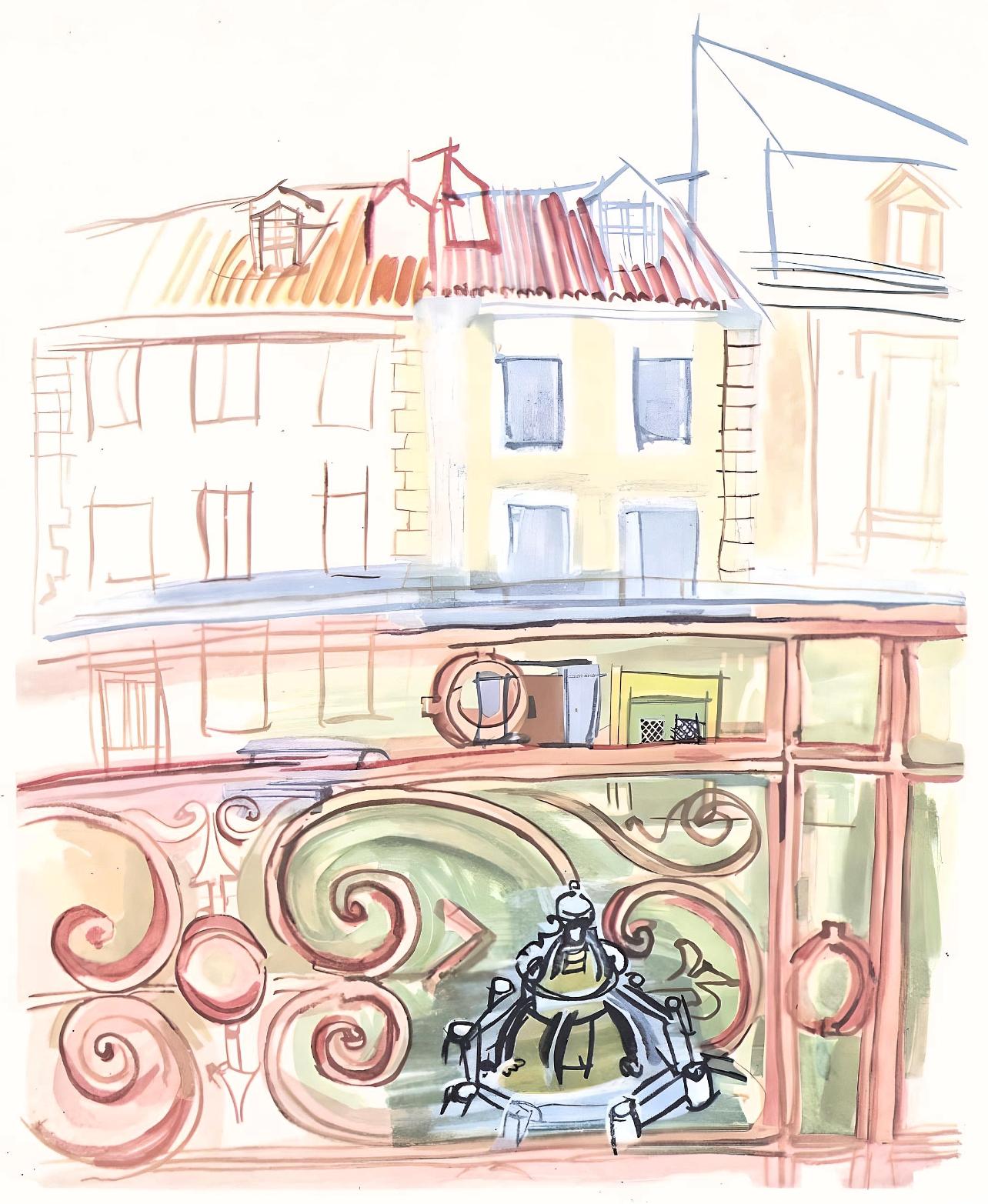 Figurative Print de Raoul Dufy - Dufy, La fenêtre de Dufy à Aspet, Vacances forcées (después)