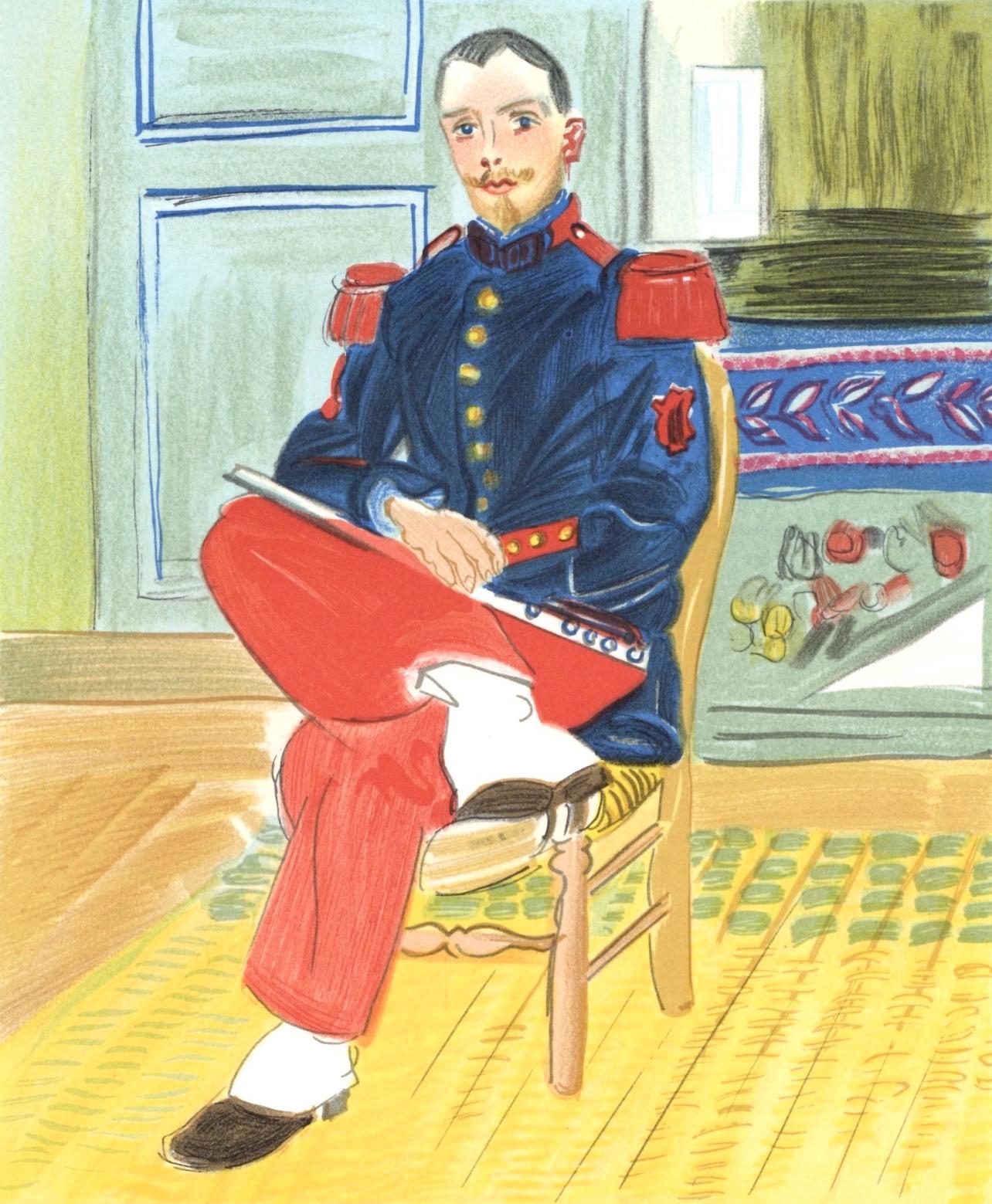 Dufy, Le Flûtiste, réplique, Lettre à mon peintre Raoul Dufy (after)
