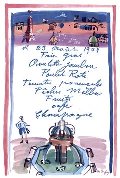 Vintage Dufy, Le menu de la Libération, Vacances forcées (after)