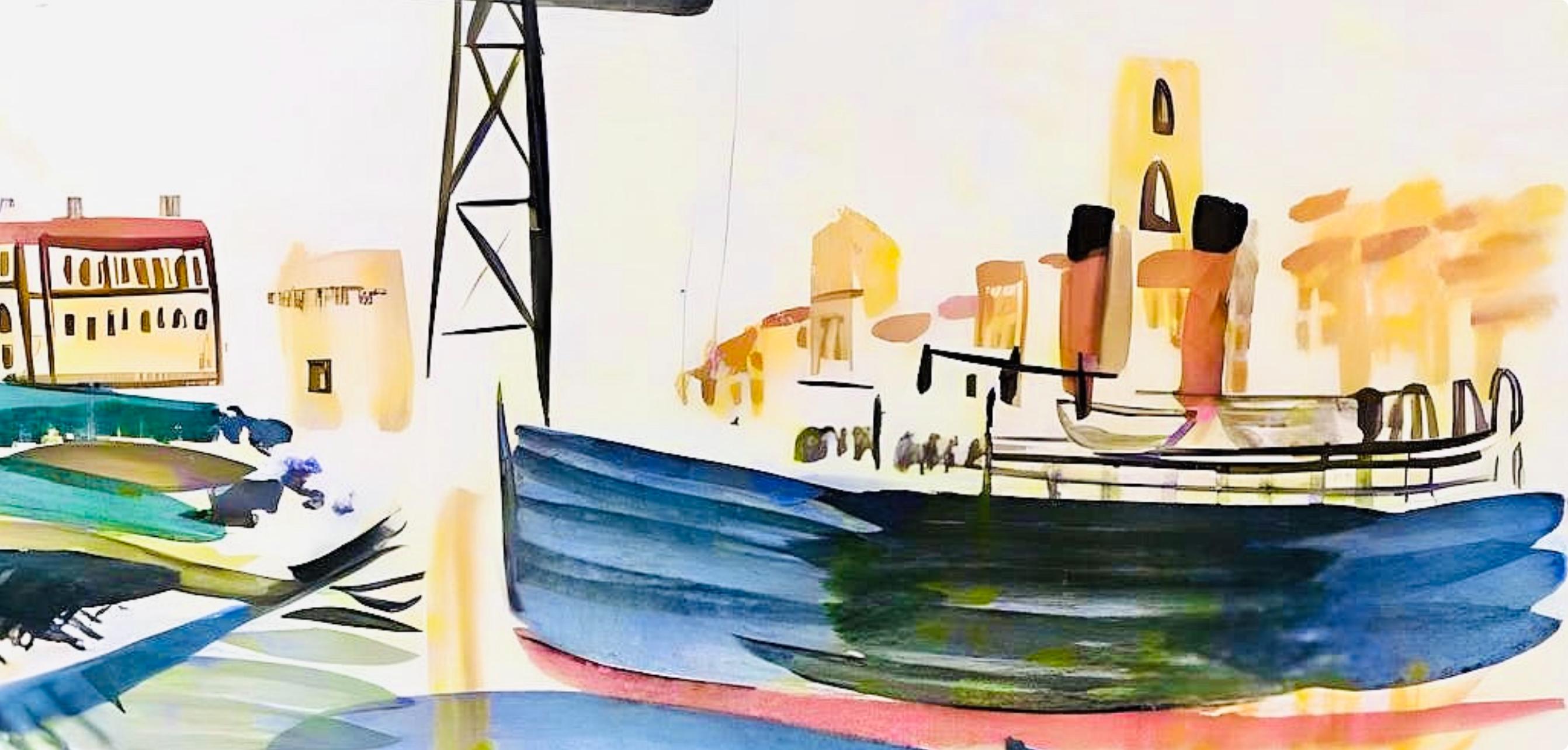 Dufy, Le Vieux-Port, Vacances forcées (après) - Print de Raoul Dufy