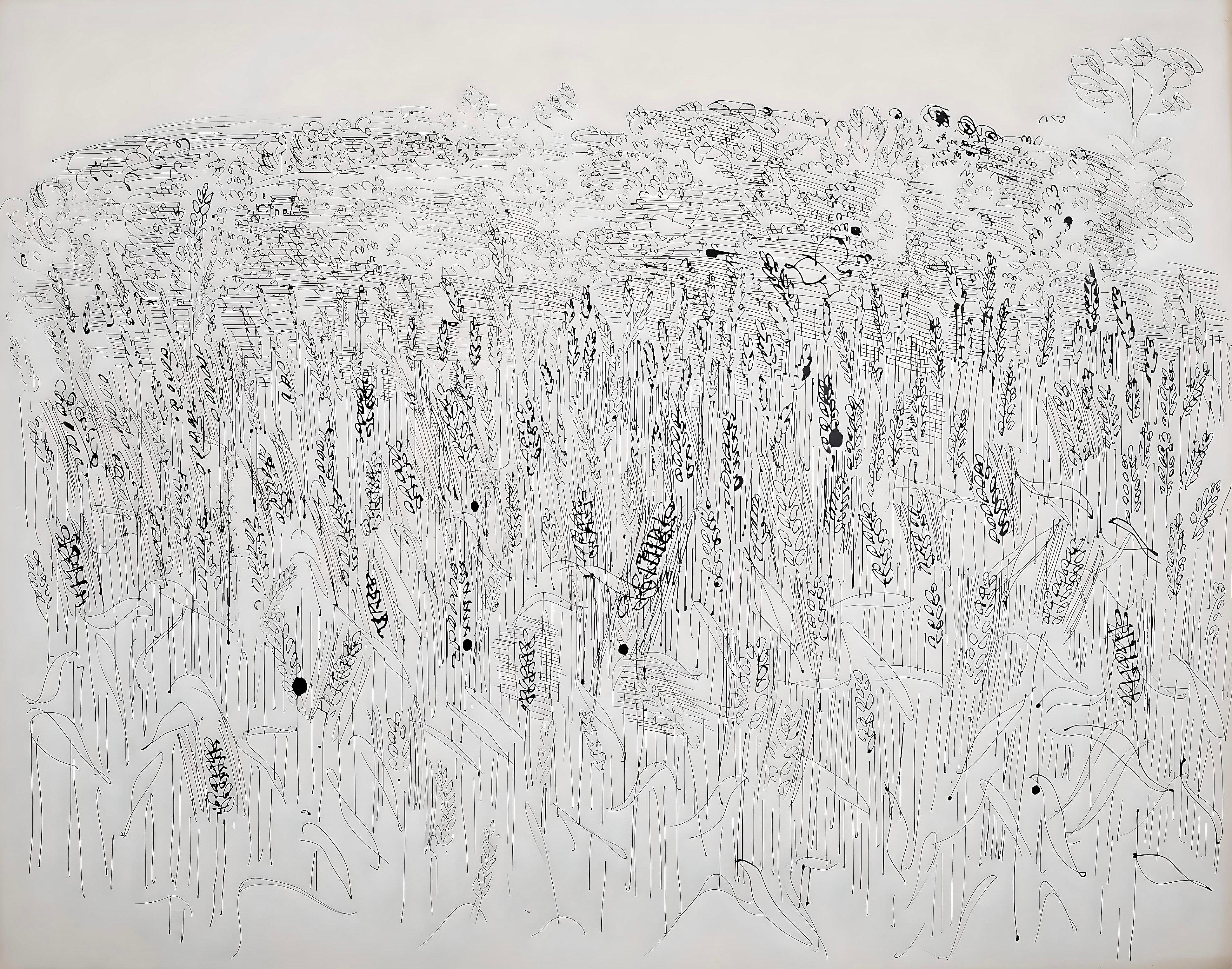 Raoul Dufy Landscape Print - Dufy, Les blés, Dix Reproductions (after)