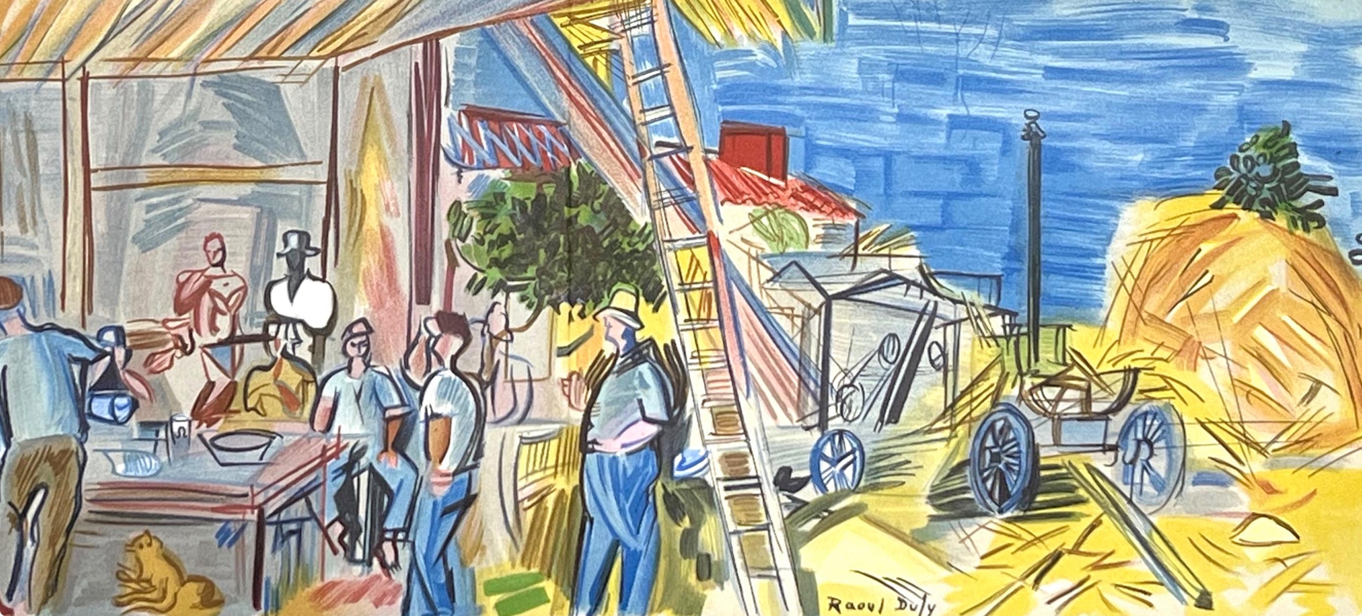Dufy, Les Moissonneurs, Lettre à mon peintre Raoul Dufy (d'après) en vente 1