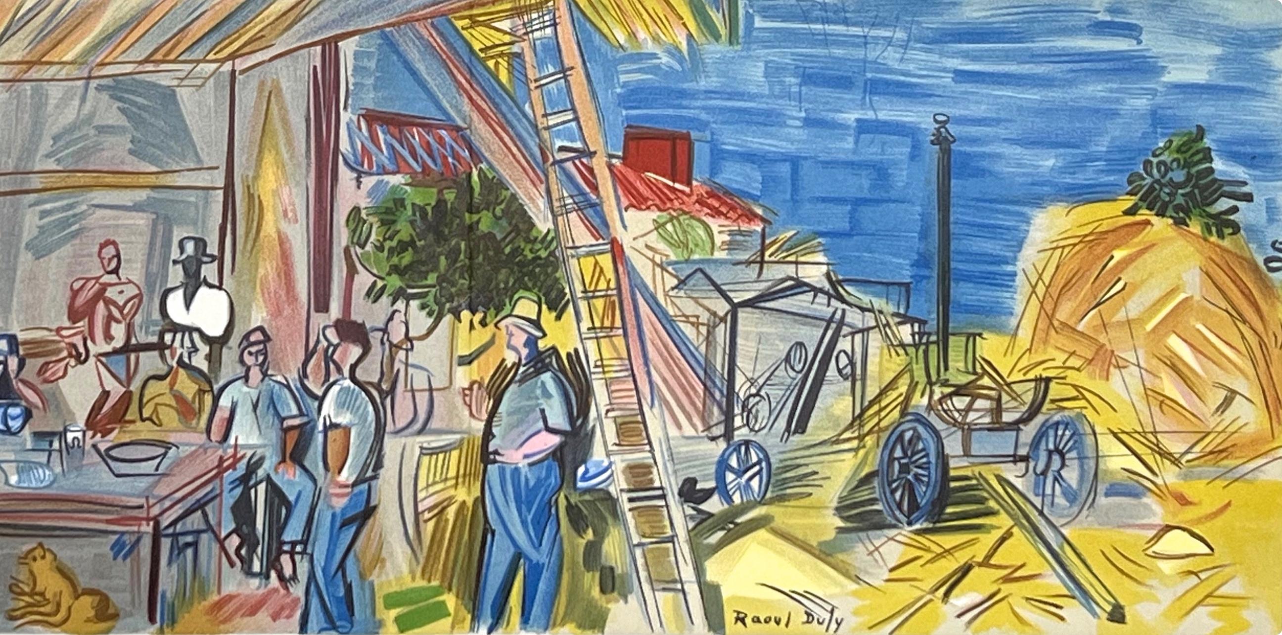 Dufy, Les Moissonneurs, Lettre à mon peintre Raoul Dufy (d'après) en vente 2