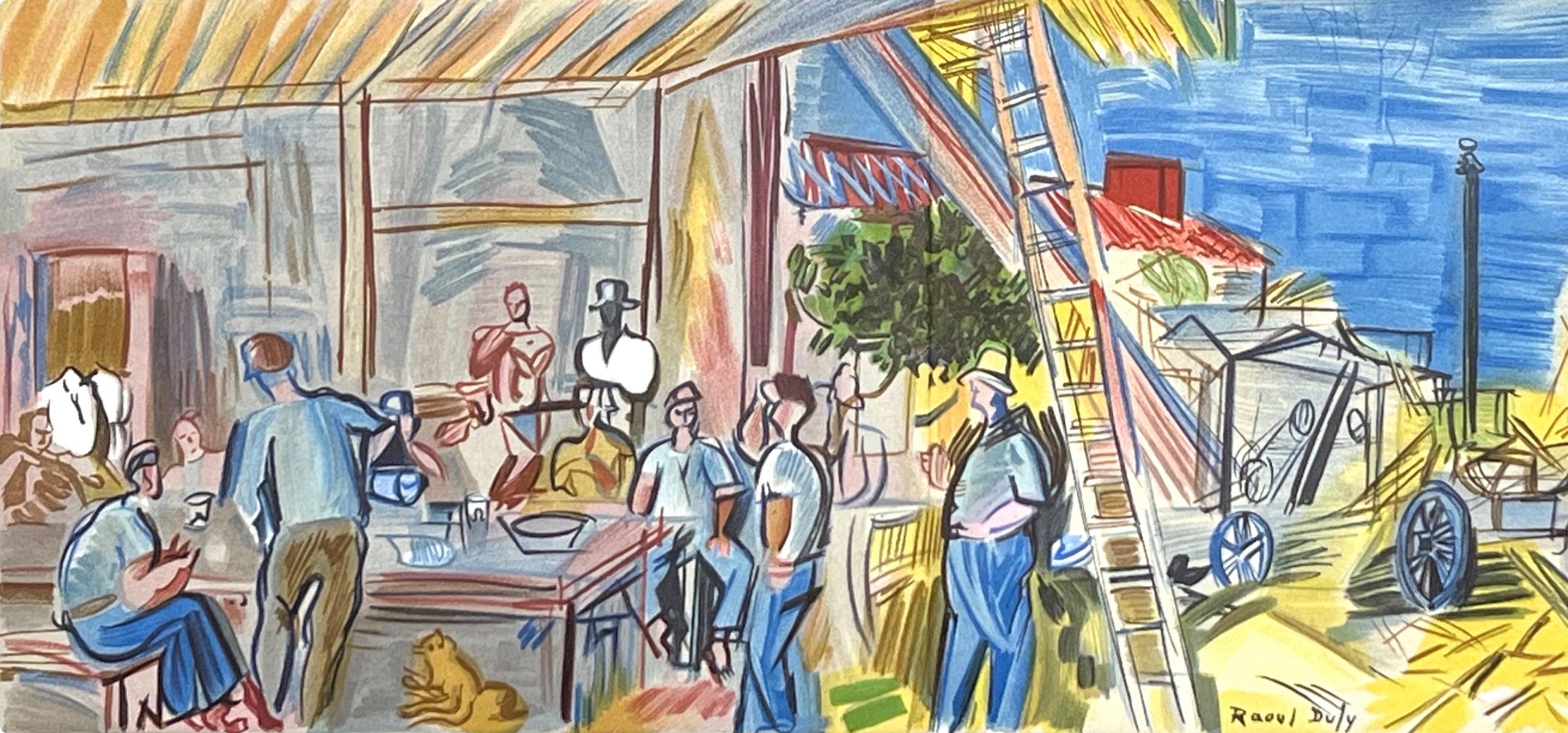 Dufy, Les Moissonneurs, Lettre à mon peintre Raoul Dufy (d'après) en vente 2