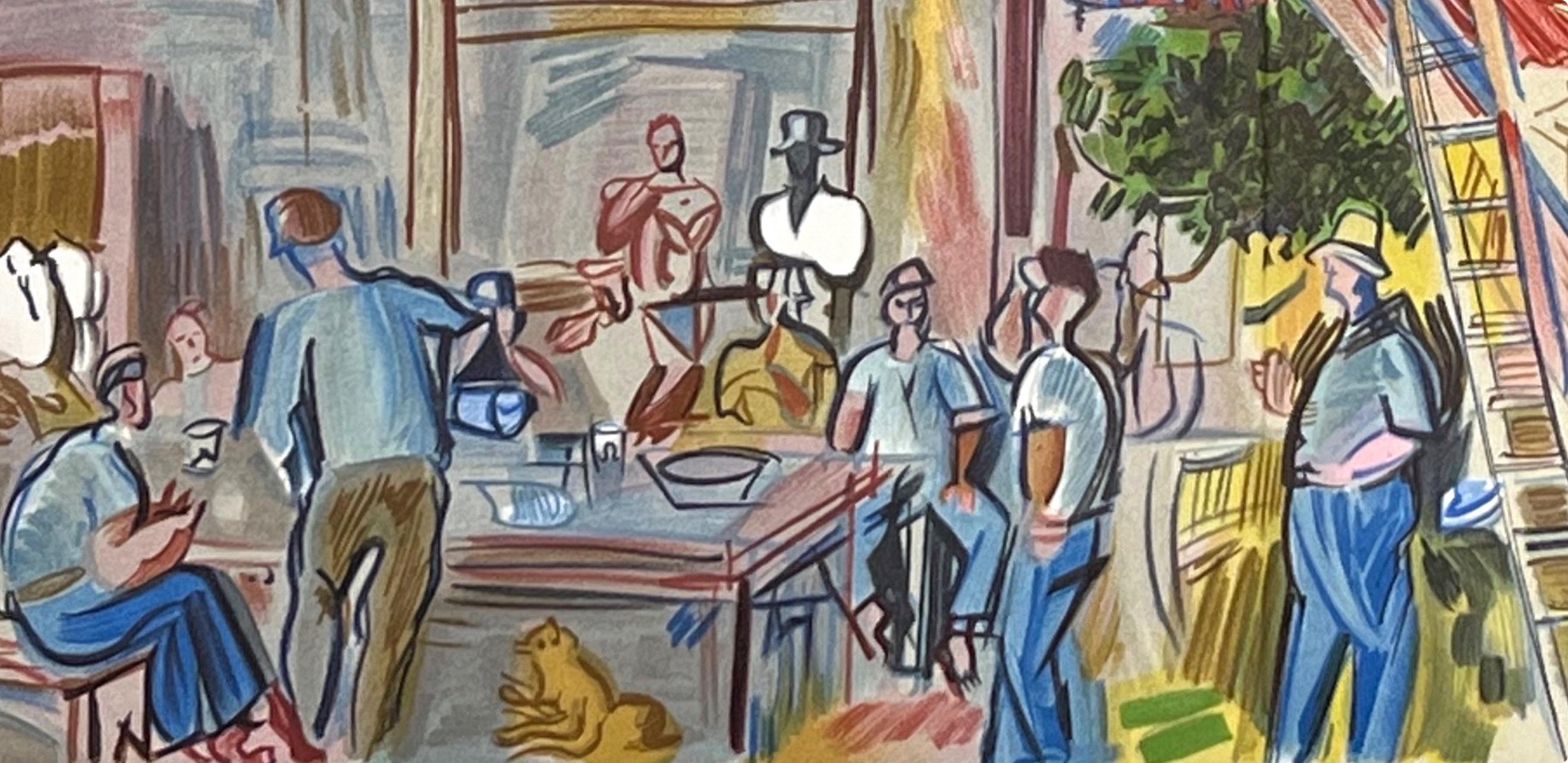 Dufy, Les Moissonneurs, Lettre à mon peintre Raoul Dufy (after) For Sale 3