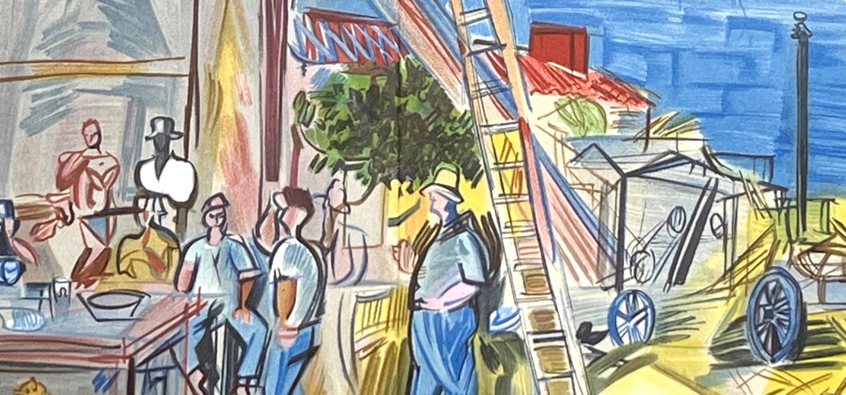 Dufy, Les Moissonneurs, Lettre à mon peintre Raoul Dufy (d'après) en vente 3