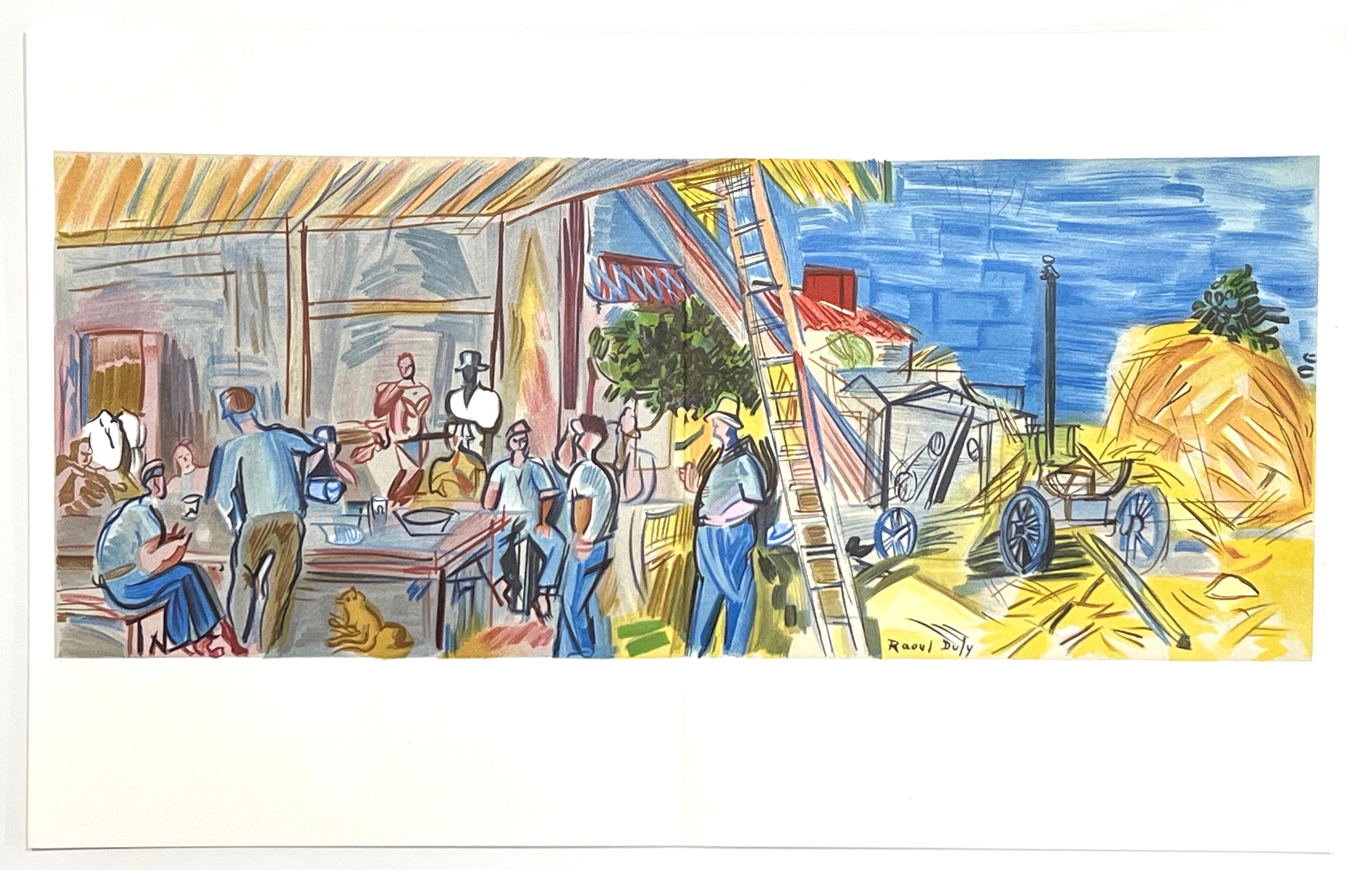 Dufy, Les Moissonneurs, Lettre à mon peintre Raoul Dufy (d'après) en vente 4