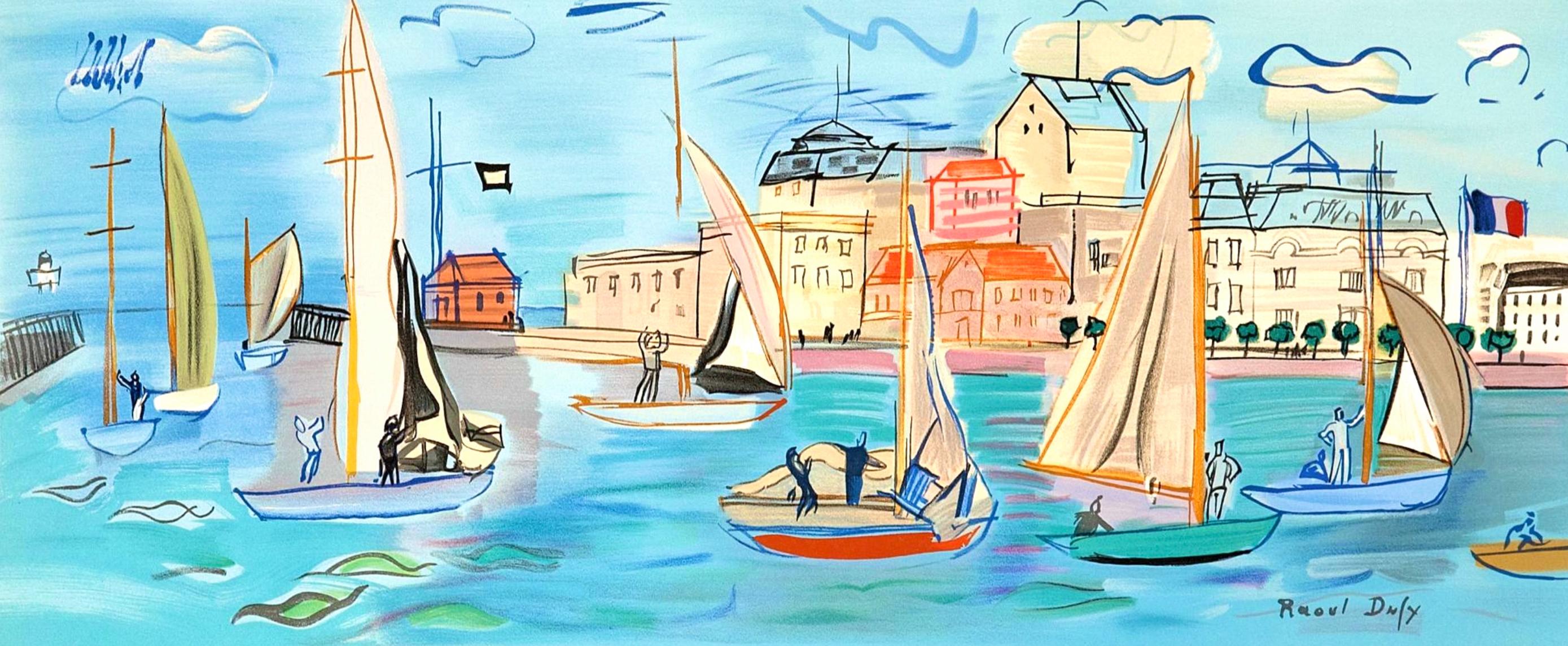 Lithograph on vélin d'Arches. Inscription: Unsigned and unnumbered. Good condition. Notes: From the folio, Raoul Dufy, IV, Collection Pierre Levy, 1969; published by Fernand Mourlot, Paris; printed by Mourlot Frères, Paris, November 4, 1969.