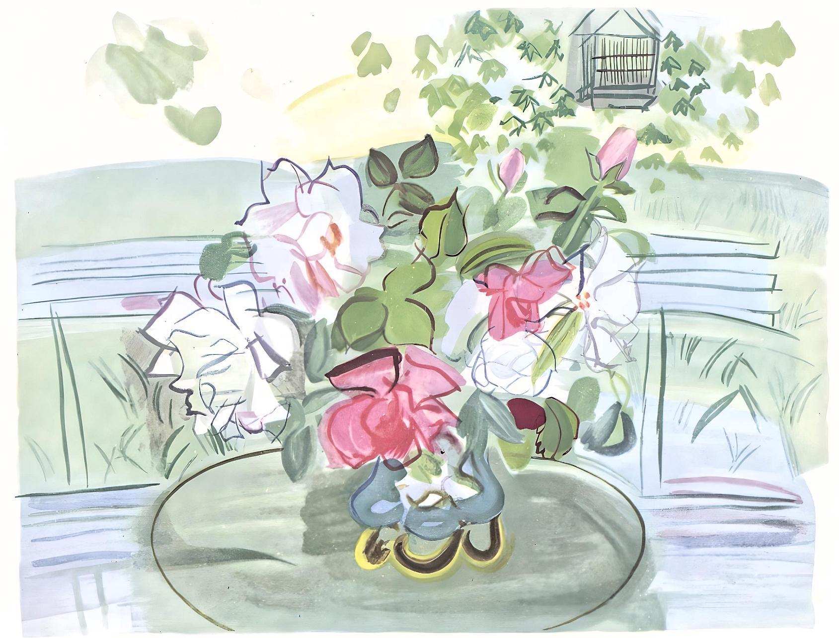 Still-Life Print Raoul Dufy - Dufy, L'opaline bleue, Vacances forcées (après)