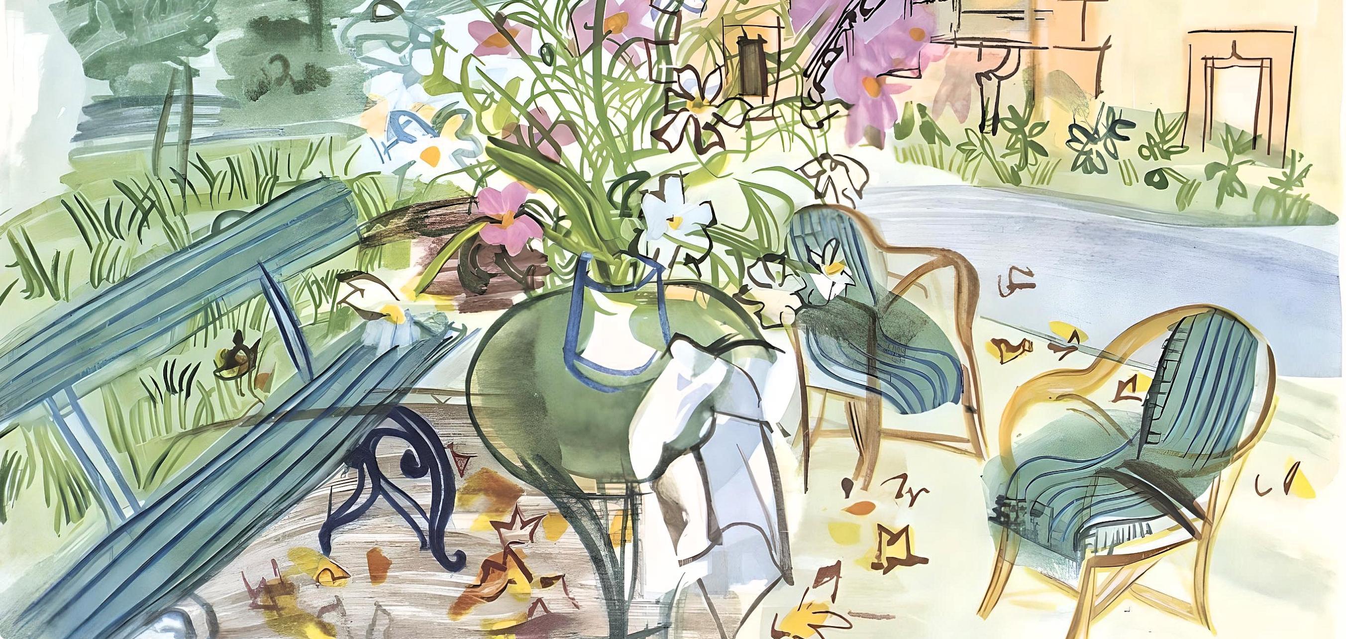 Dufy, Notre maison de Montsaunès, Vacances forcées (d'après) - Print de Raoul Dufy