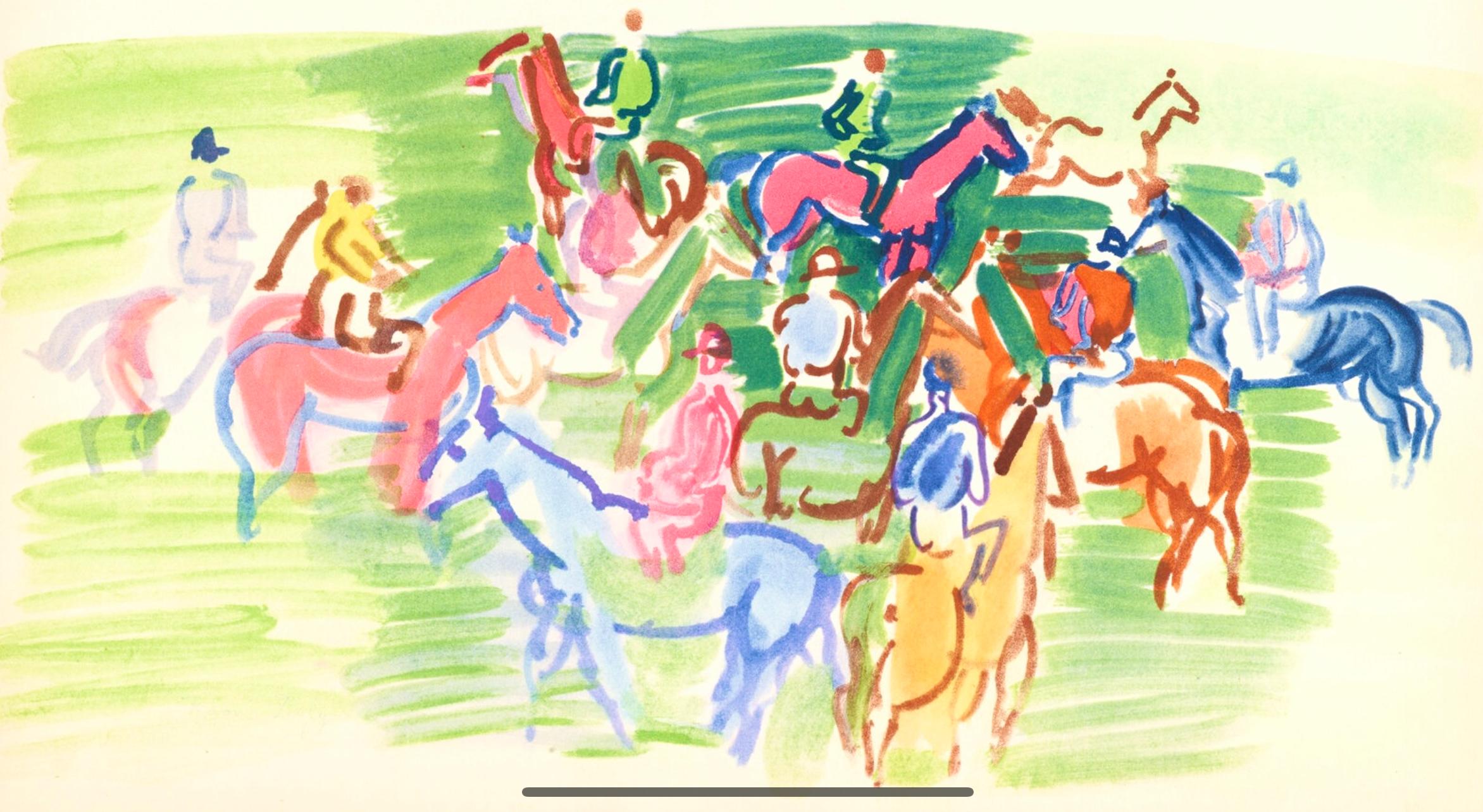 Raoul Dufy Abstract Print - Dufy, Paddock, Douze Contemporains (after)