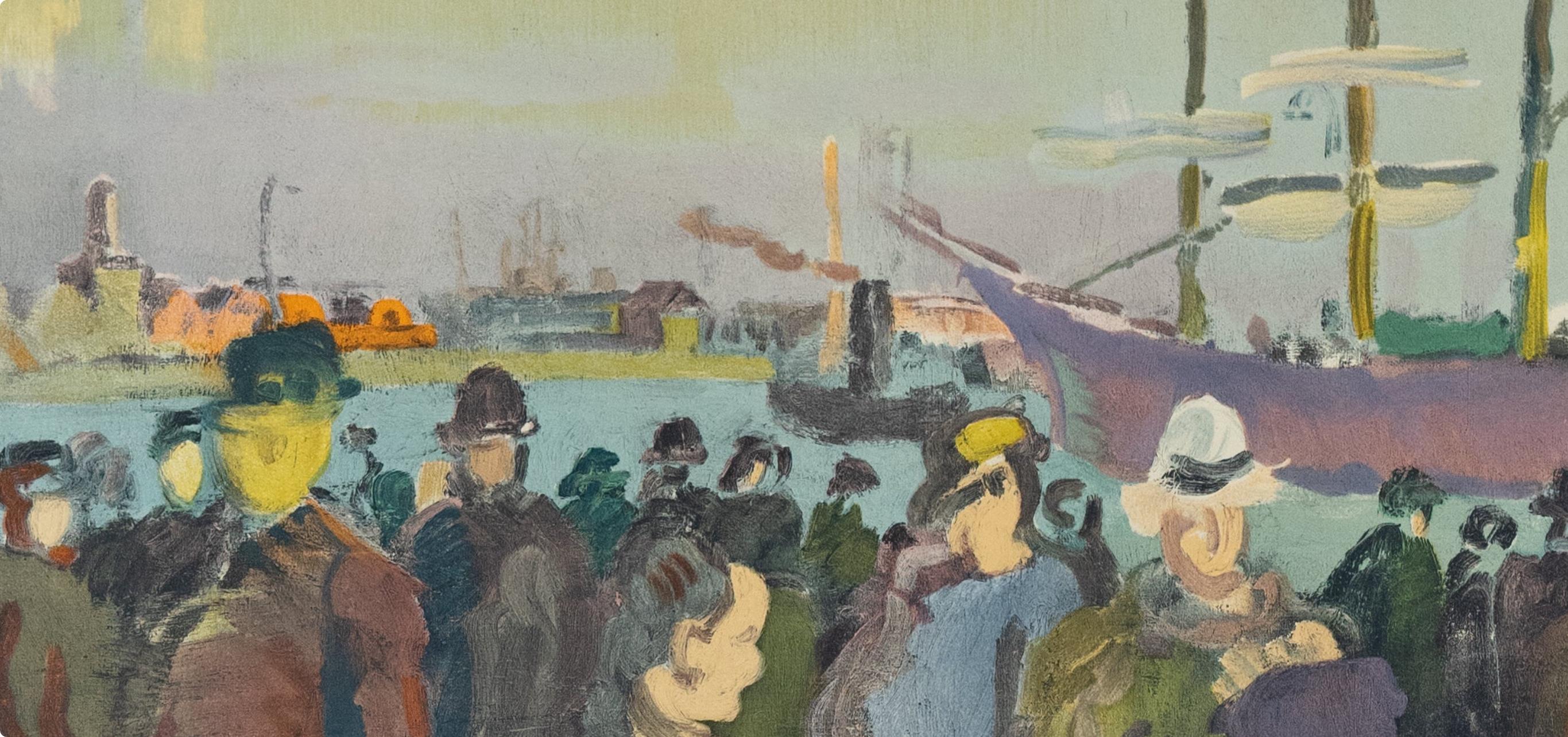 Dufy, Quai a Rouen, Raoul Dufy, Collection Pierre Lévy (after) For Sale 2