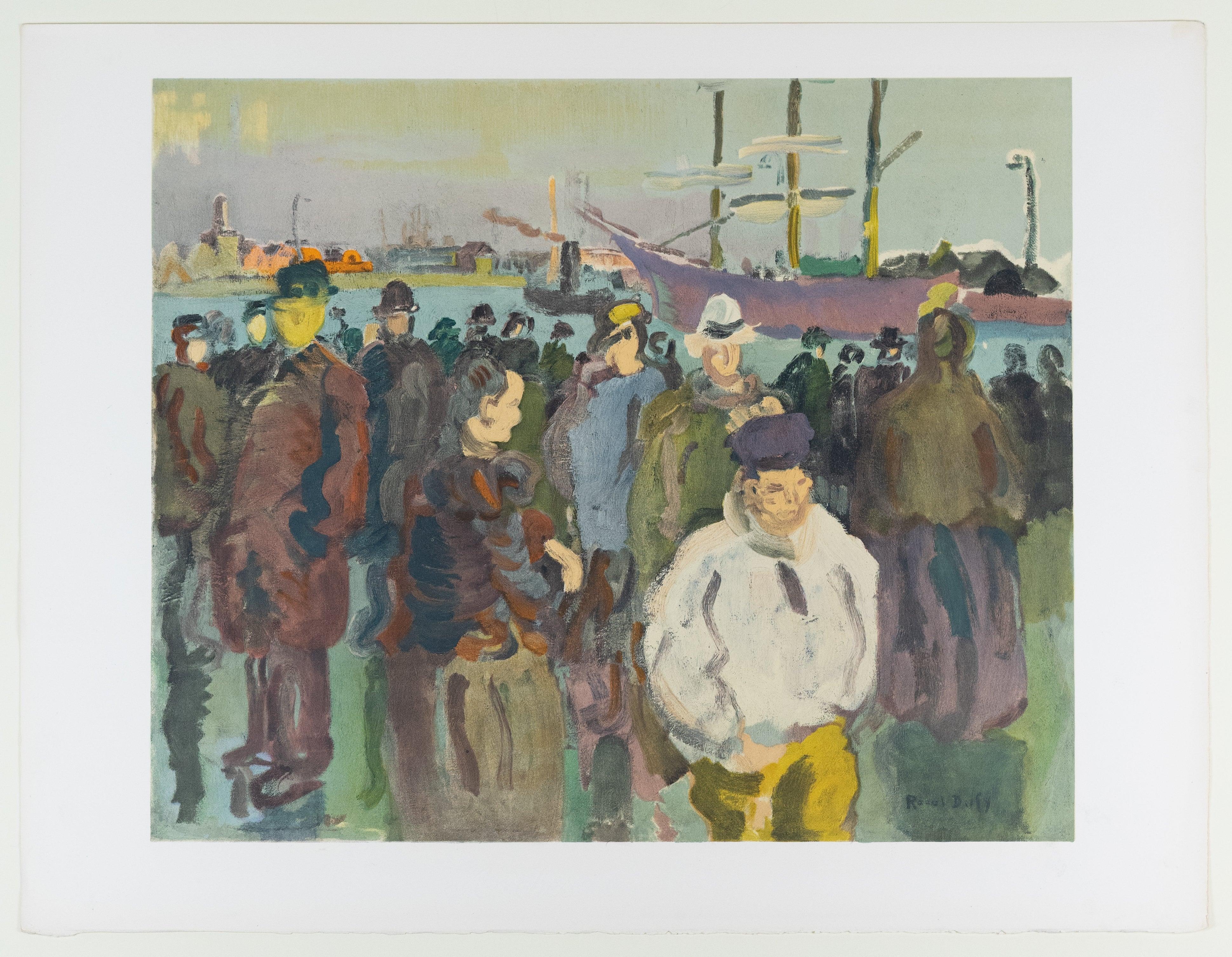 Dufy, Quai a Rouen, Raoul Dufy, Collection Pierre Lévy (after) For Sale 4
