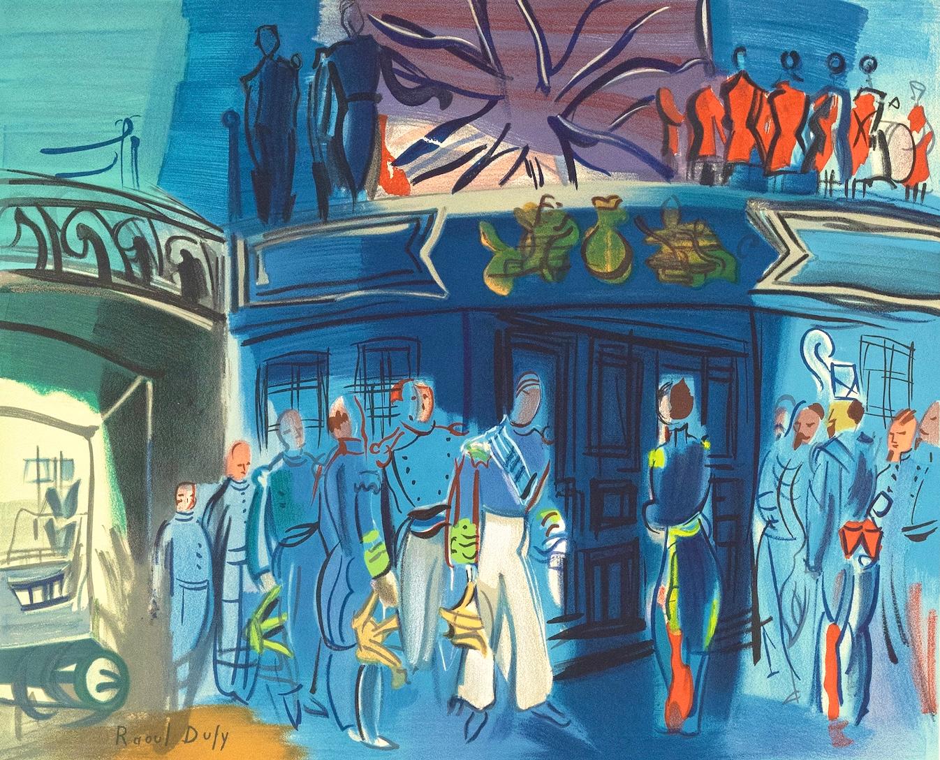 Medium: Lithograph on vélin d'Arches paper
Year: 1969
Paper Size: 20 x 26 inches
Inscription: Signed in the plate and unnumbered, as issued
Notes: From the folio, Raoul Dufy, IV, Collection Pierre Lévy, 1969; published by Fernand Mourlot, Paris;