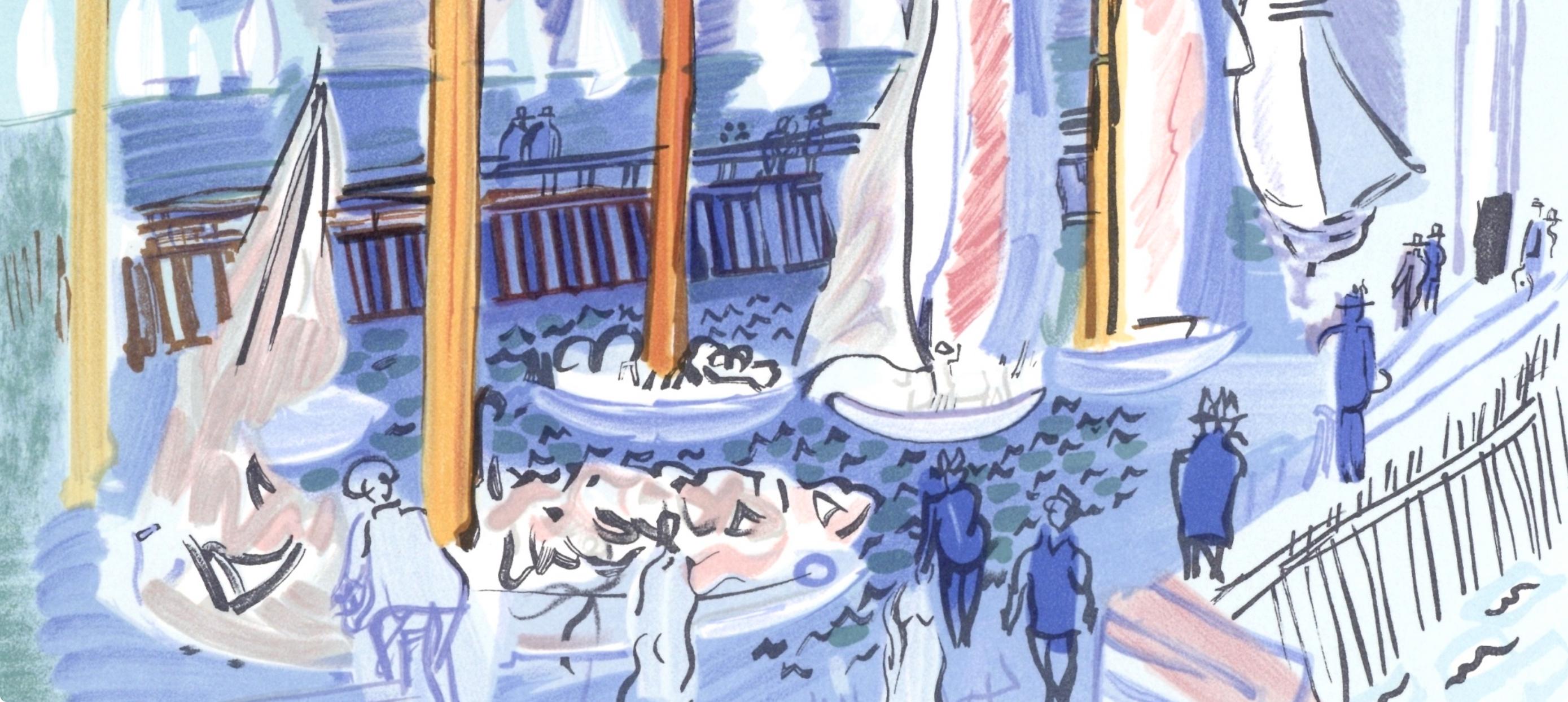 Dufy, Régates, Lettre à mon peintre Raoul Dufy (after) en venta 1