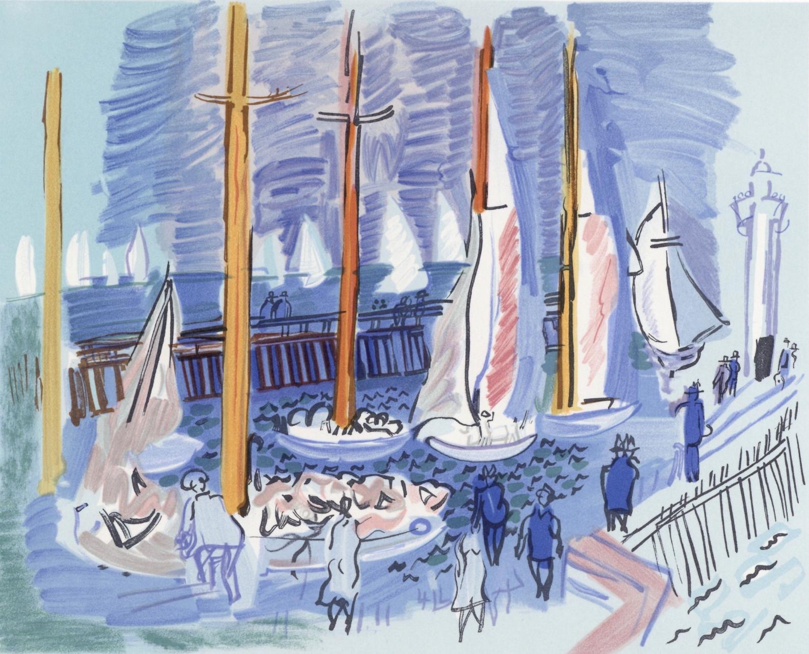 Lithograph on vélin d'Arches Arjomari paper. Unsigned and unnumbered, as issued. Good condition. Notes: From the folio, Lettre à mon peintre Raoul Dufy, 1965. Published by Librairie académique Perrin et Cie, Paris; printed by Fernand Mourlot, Paris,