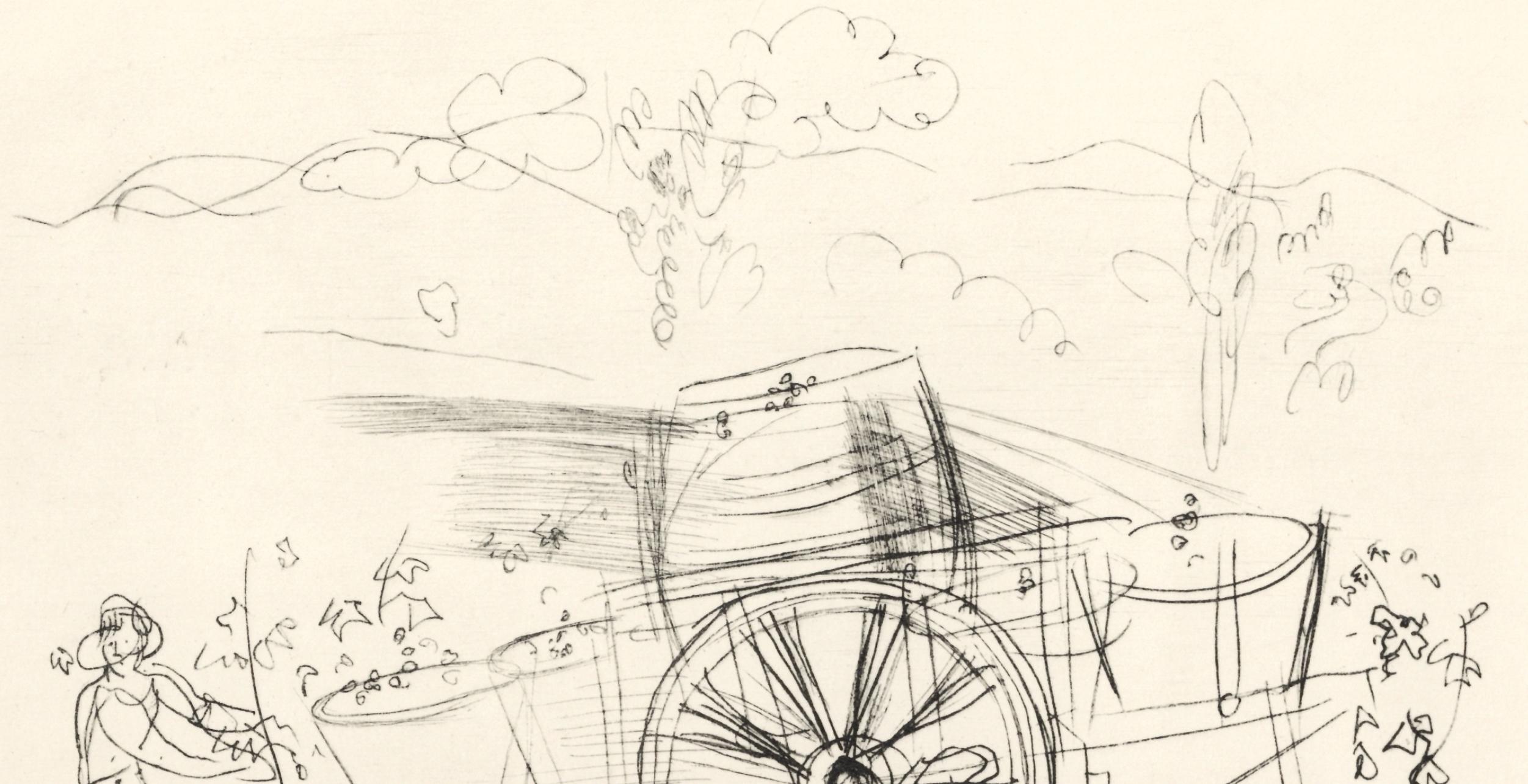 Dufy, Vendanges, Vins, Fleurs et Flammes (después de) - Print Moderno de Raoul Dufy