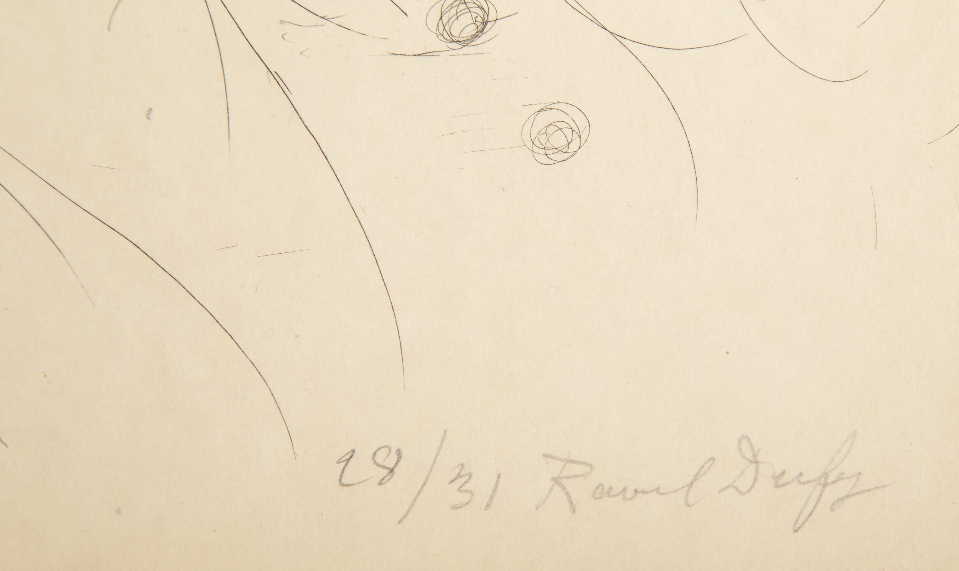 Éloge de Raoul Dufy, Grabado impresionista firmado por Raoul Dufy en venta 3