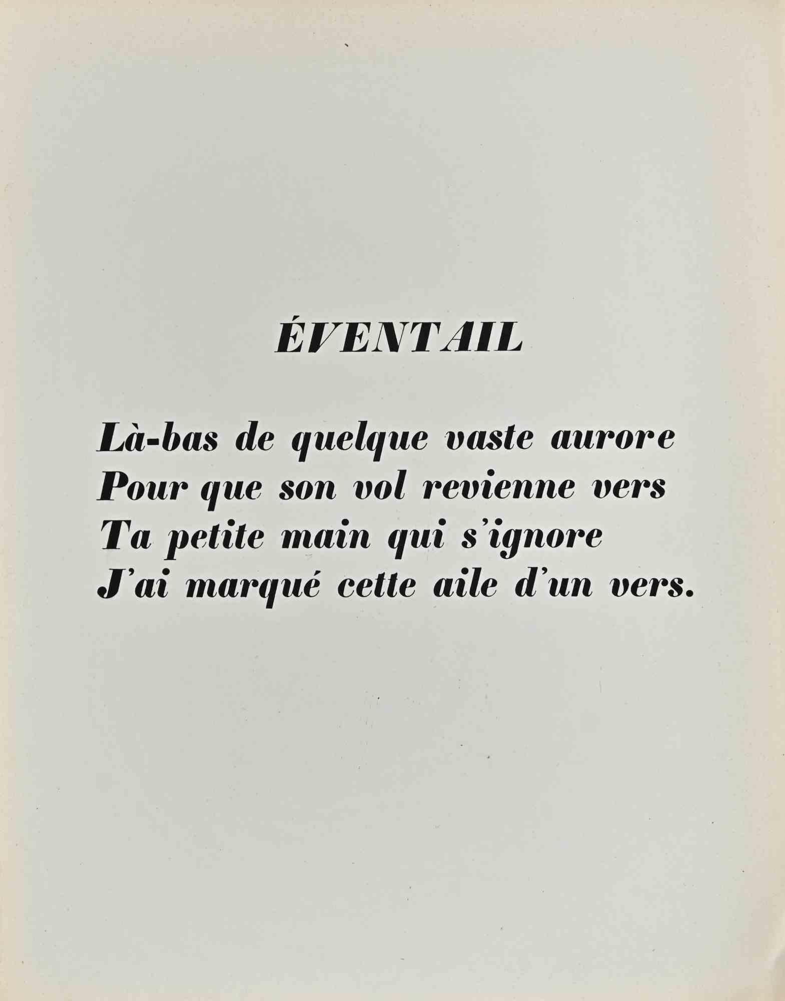 Eventail – Lithographie von Raoul Dufy – 1920 im Angebot 1