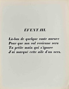 Eventail - Litografía de Raoul Dufy - 1920