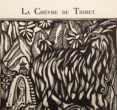 La Chevre Du Thibet, impressionistischer Holzschnitt von Raoul Dufy