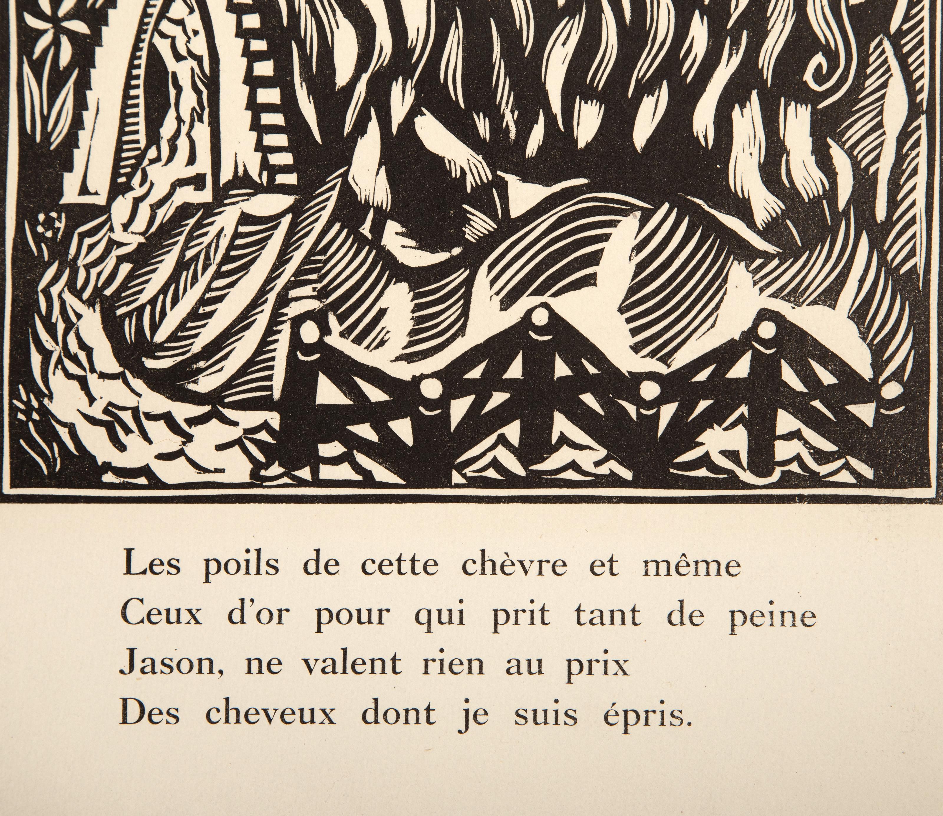 La Chevre Du Thibet, Impressionist Woodblock by Raoul Dufy For Sale 2