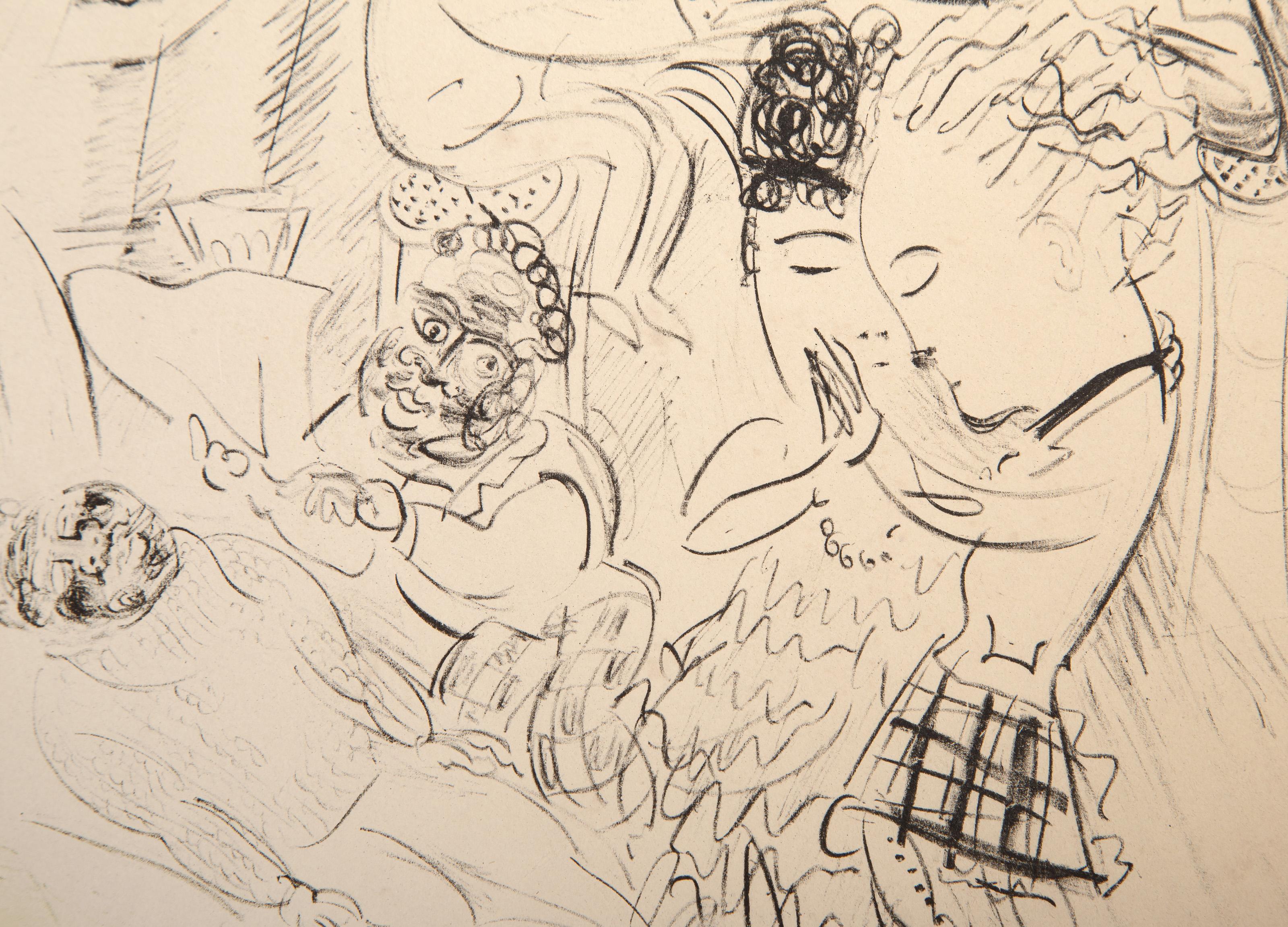 Le Boeuf Sur Le Toit, litografía impresionista de Raoul Dufy en venta 2