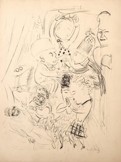 Le Boeuf Sur Le Toit, litografía impresionista de Raoul Dufy