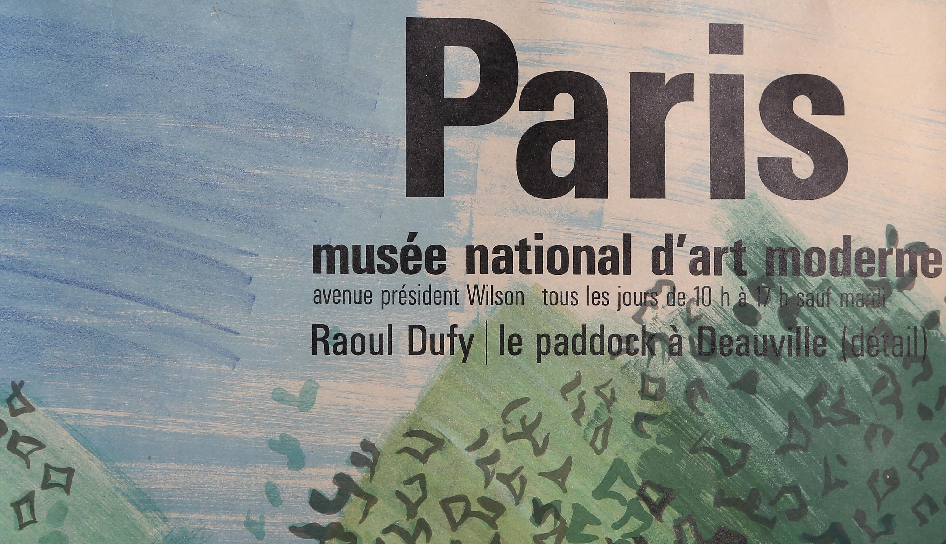 Le Paddock à Deauville, manifesto litografico impressionista (after) Raoul Dufy in vendita 1