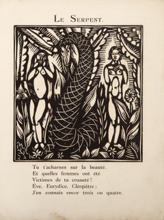 Le Serpent, xilografia impressionista di Raoul Dufy