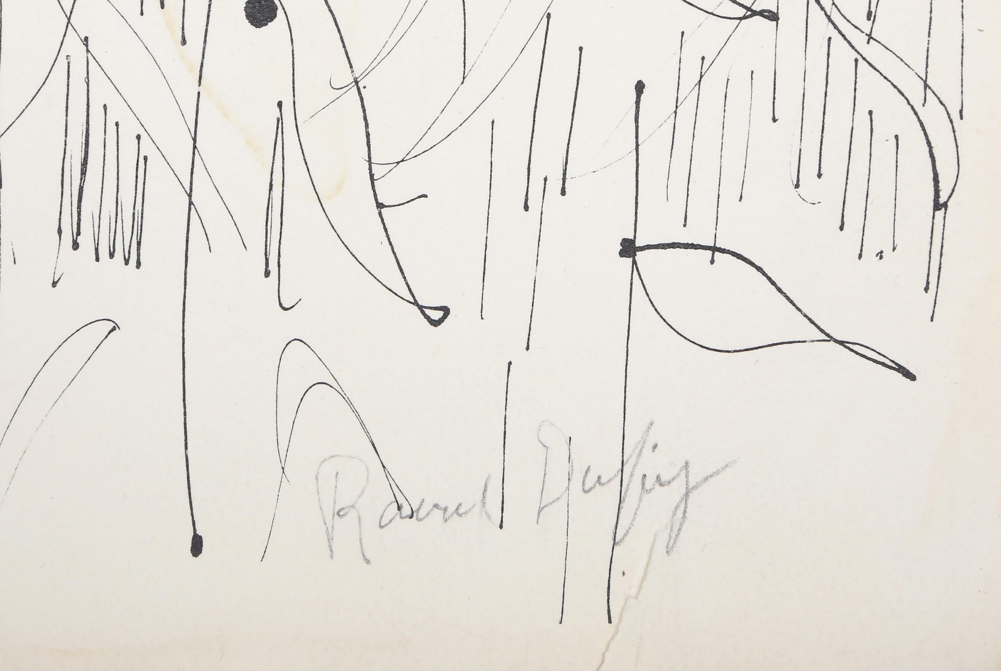 Les Blés (Campo de trigo), litografía impresionista firmada por Raoul Dufy en venta 3