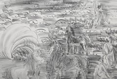 Little Horses, Bathers and Seashell..., Impressionist Lithograph by Raoul Dufy