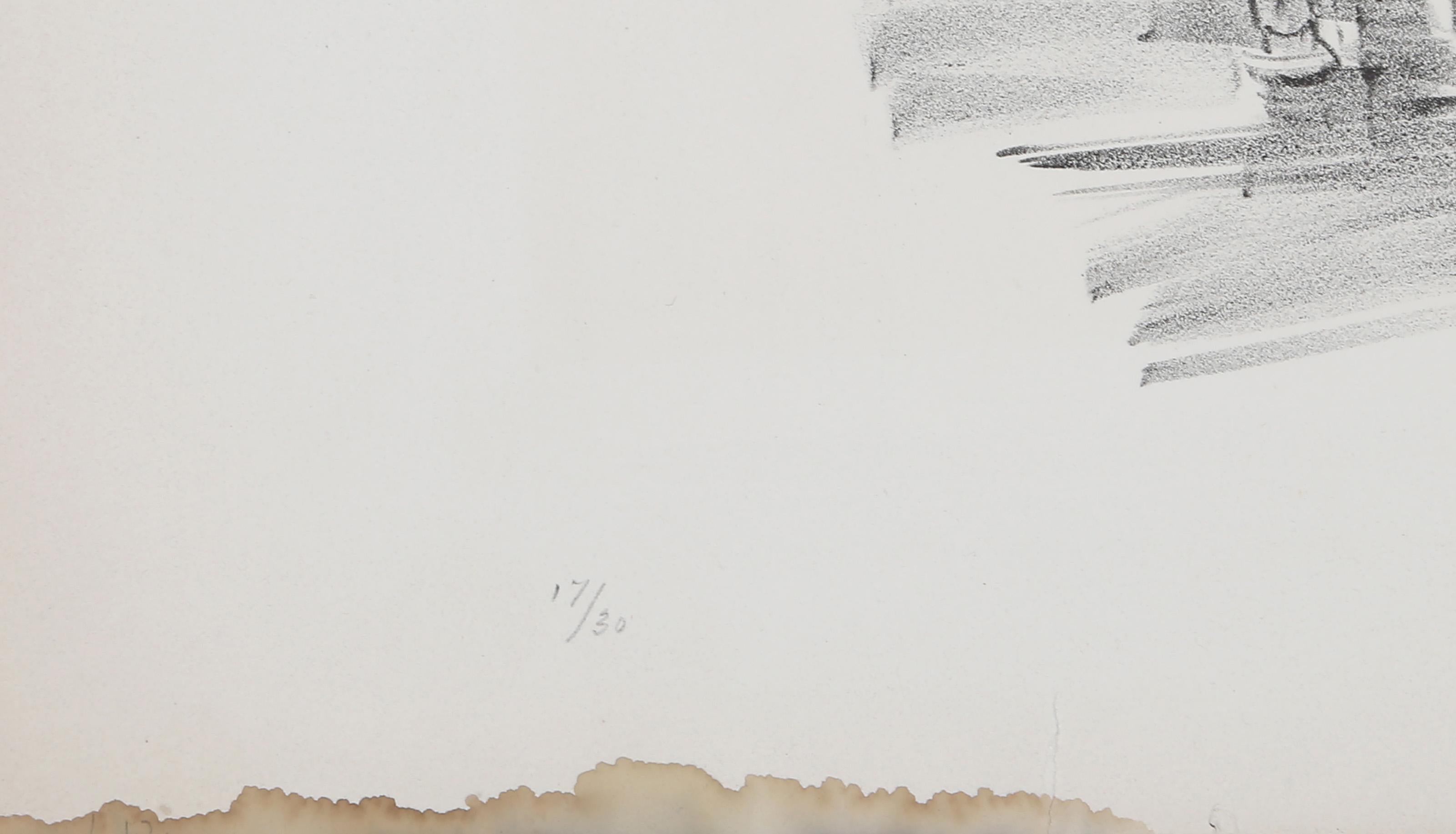 Petits chevaux, baigneuses et coquillage..., lithographie impressionniste de Raoul Dufy en vente 4
